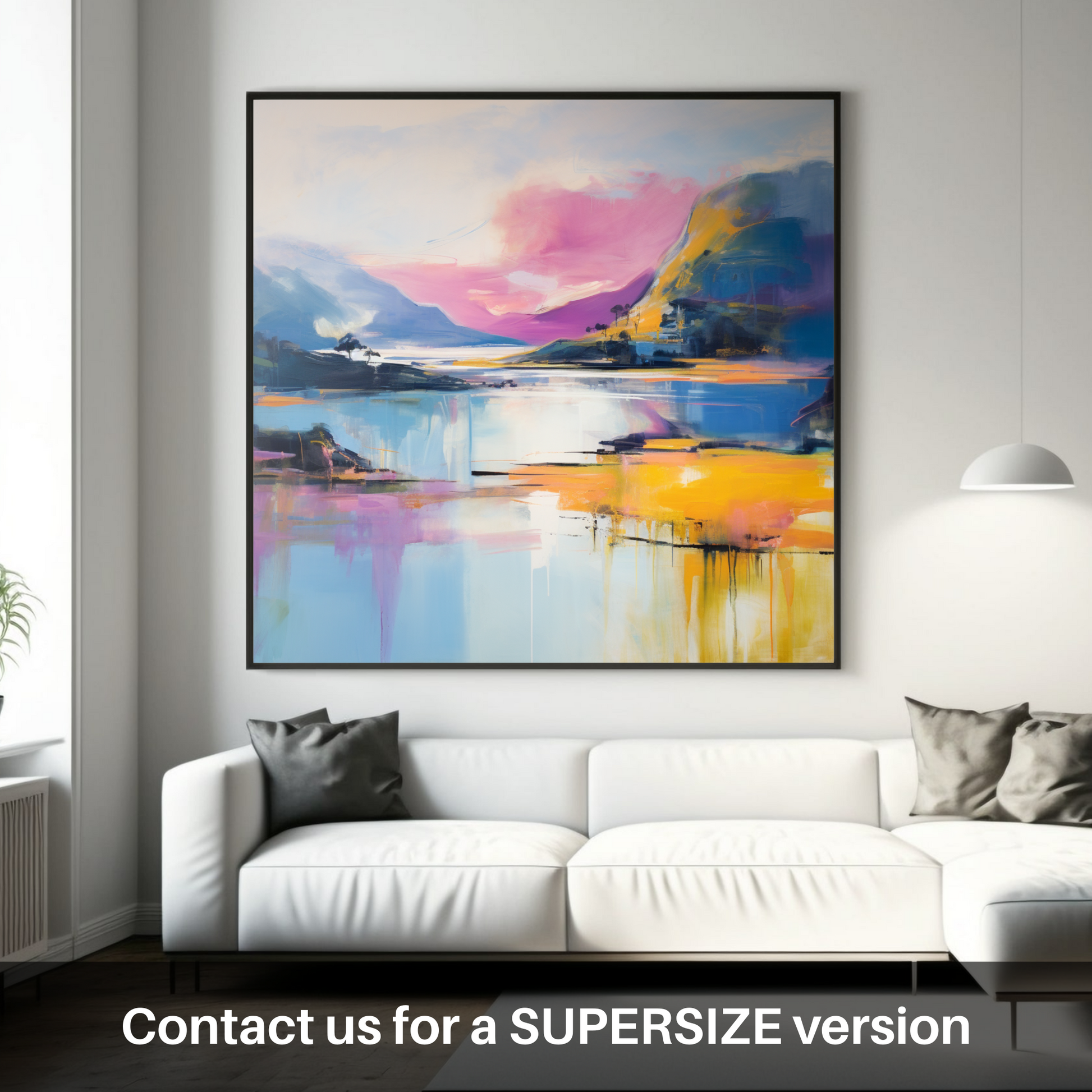 Huge supersize print of Loch Morar, Highlands in summer