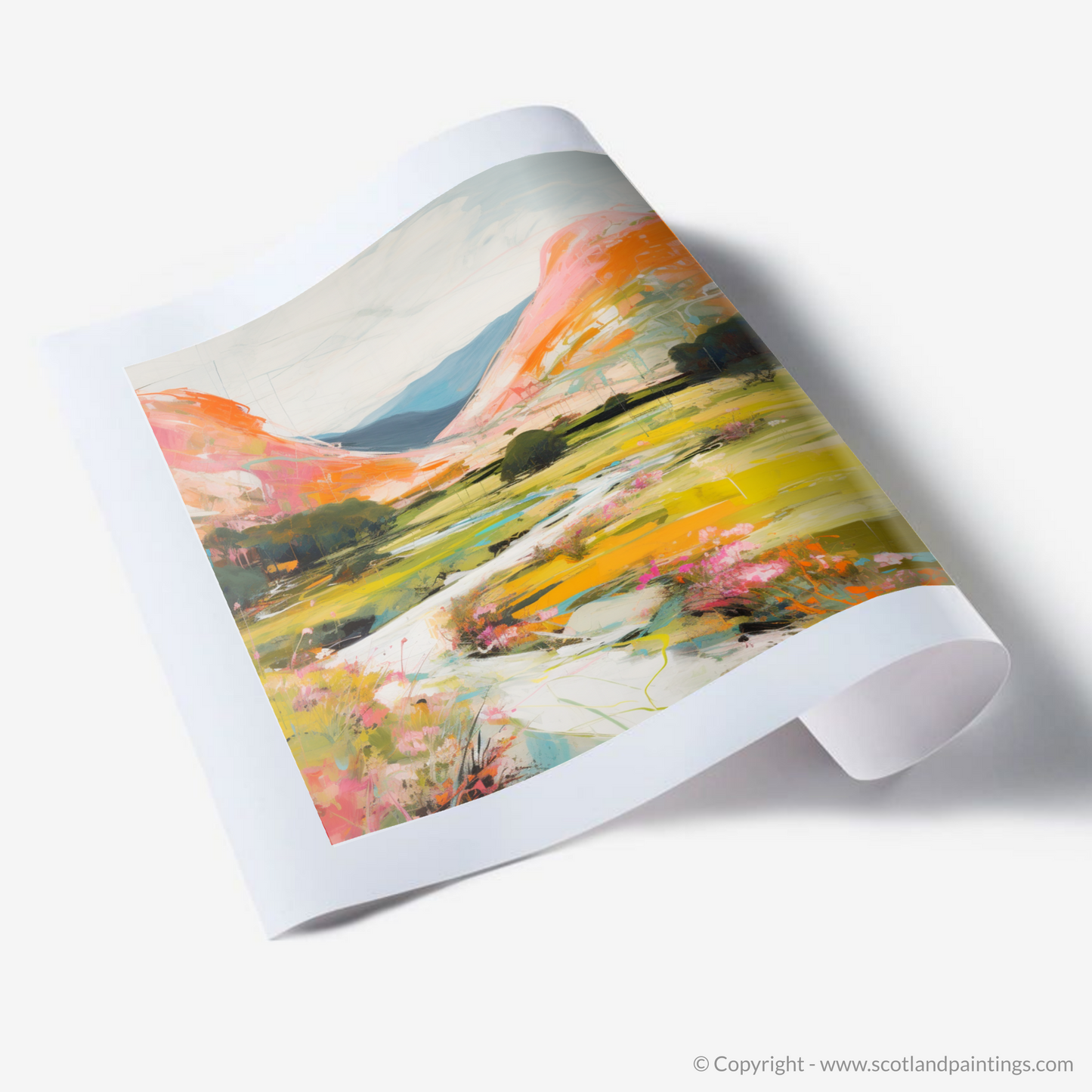 Art Print of Glen Roy, Highlands in summer