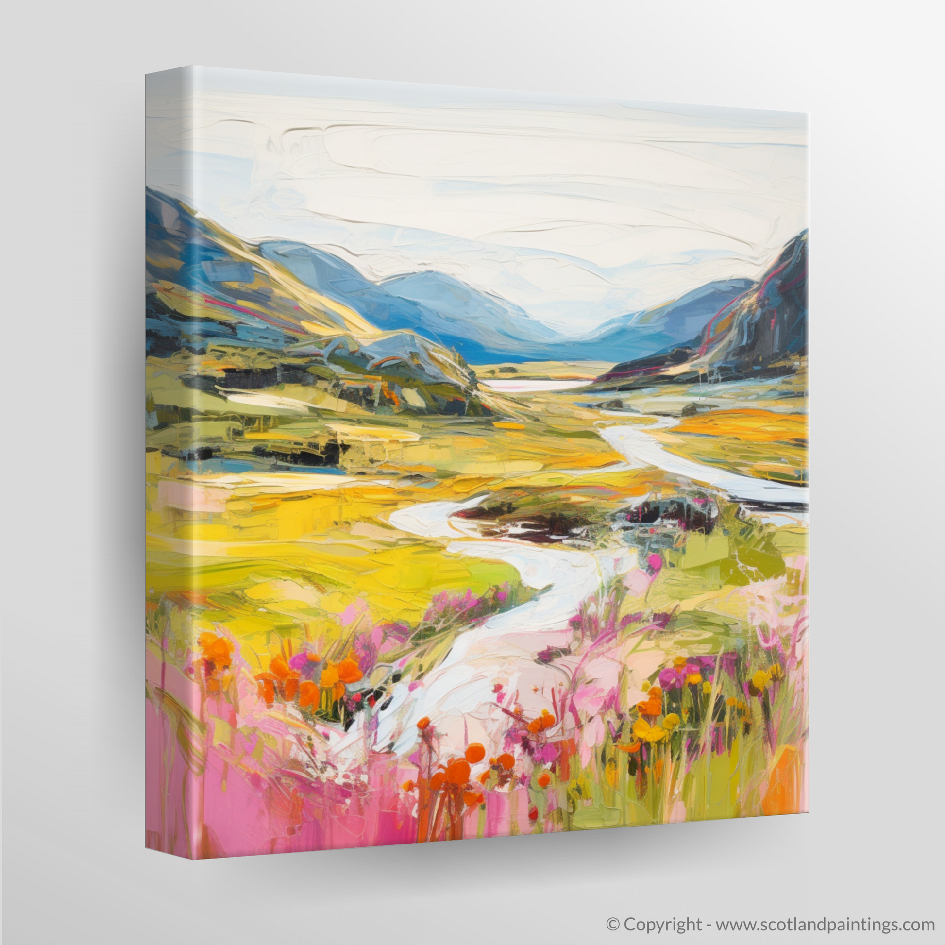 Canvas Print of Glen Roy, Highlands in summer