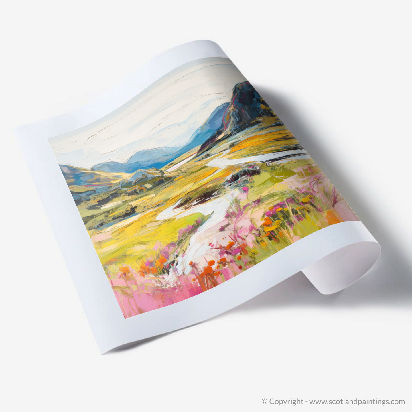 Art Print of Glen Roy, Highlands in summer