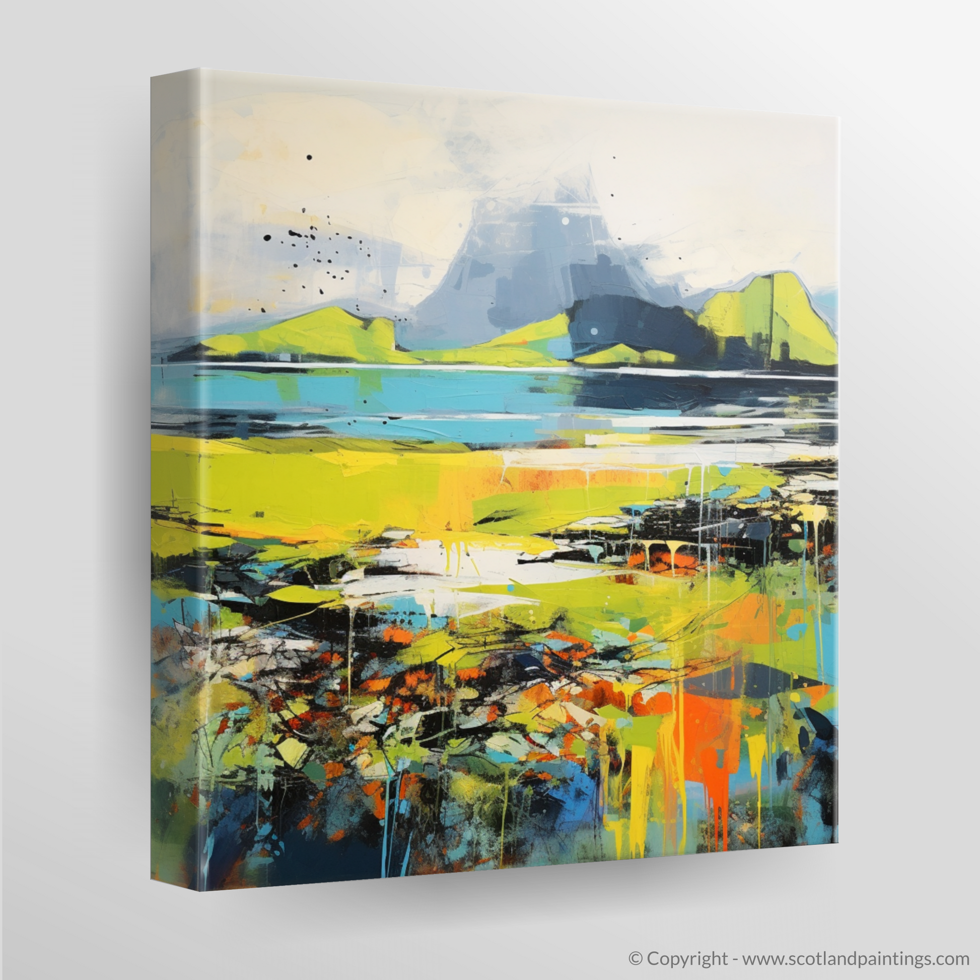 Canvas Print of Isle of Eigg, Inner Hebrides in summer