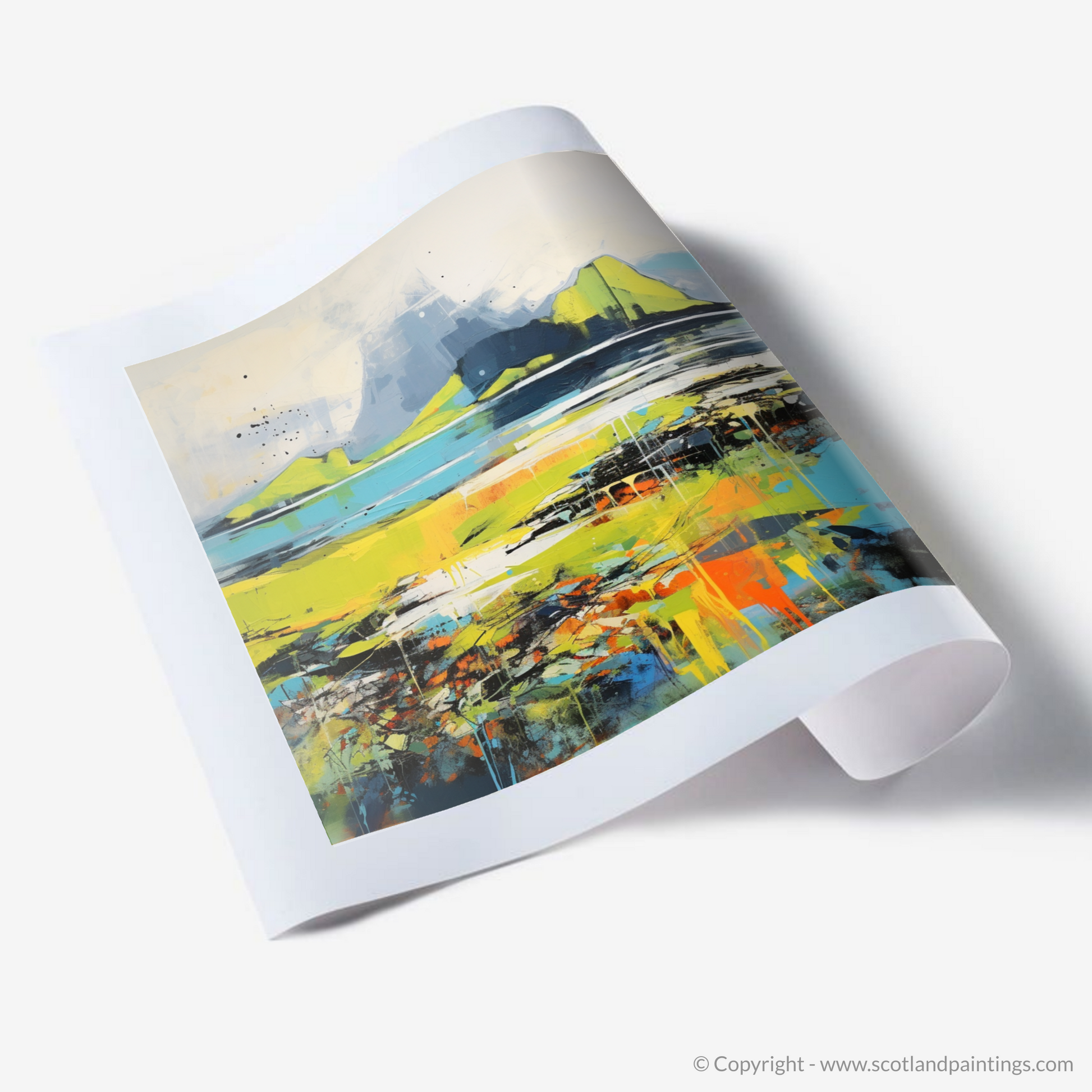 Art Print of Isle of Eigg, Inner Hebrides in summer