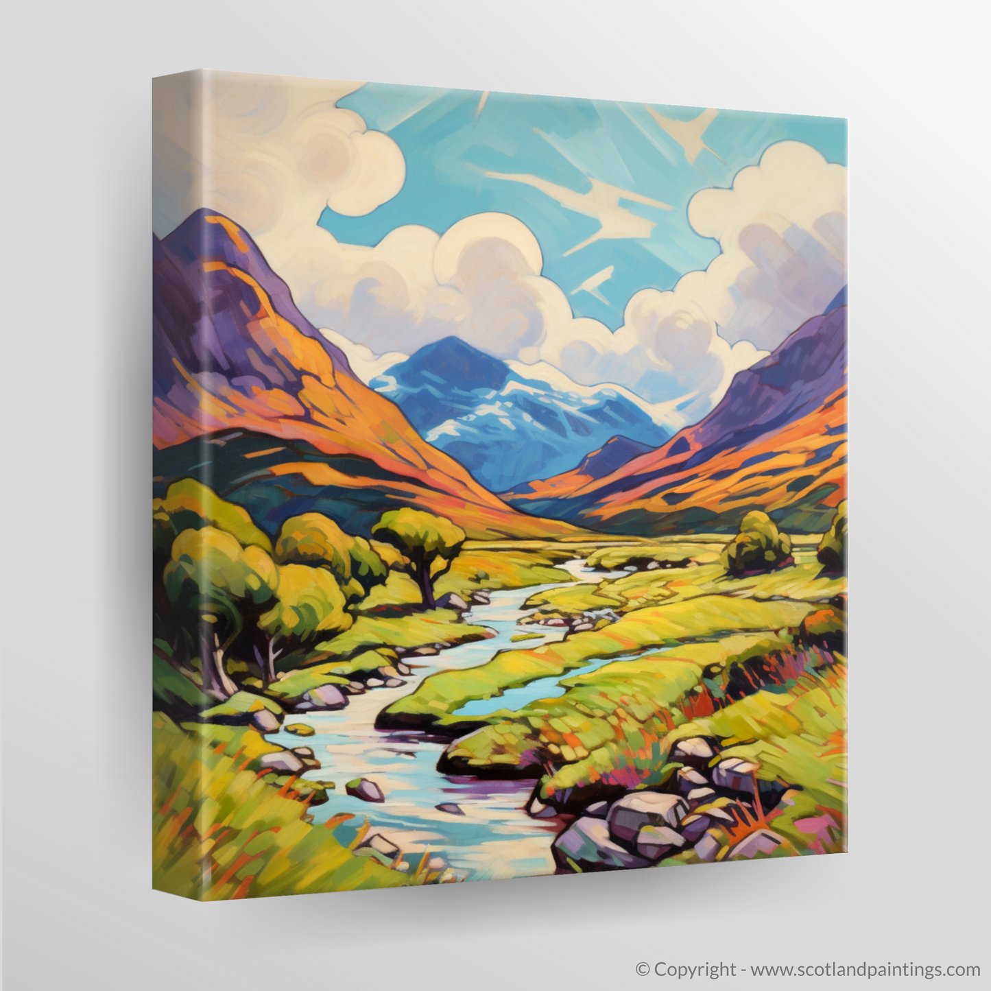 Canvas Print of Glen Garry, Highlands in summer