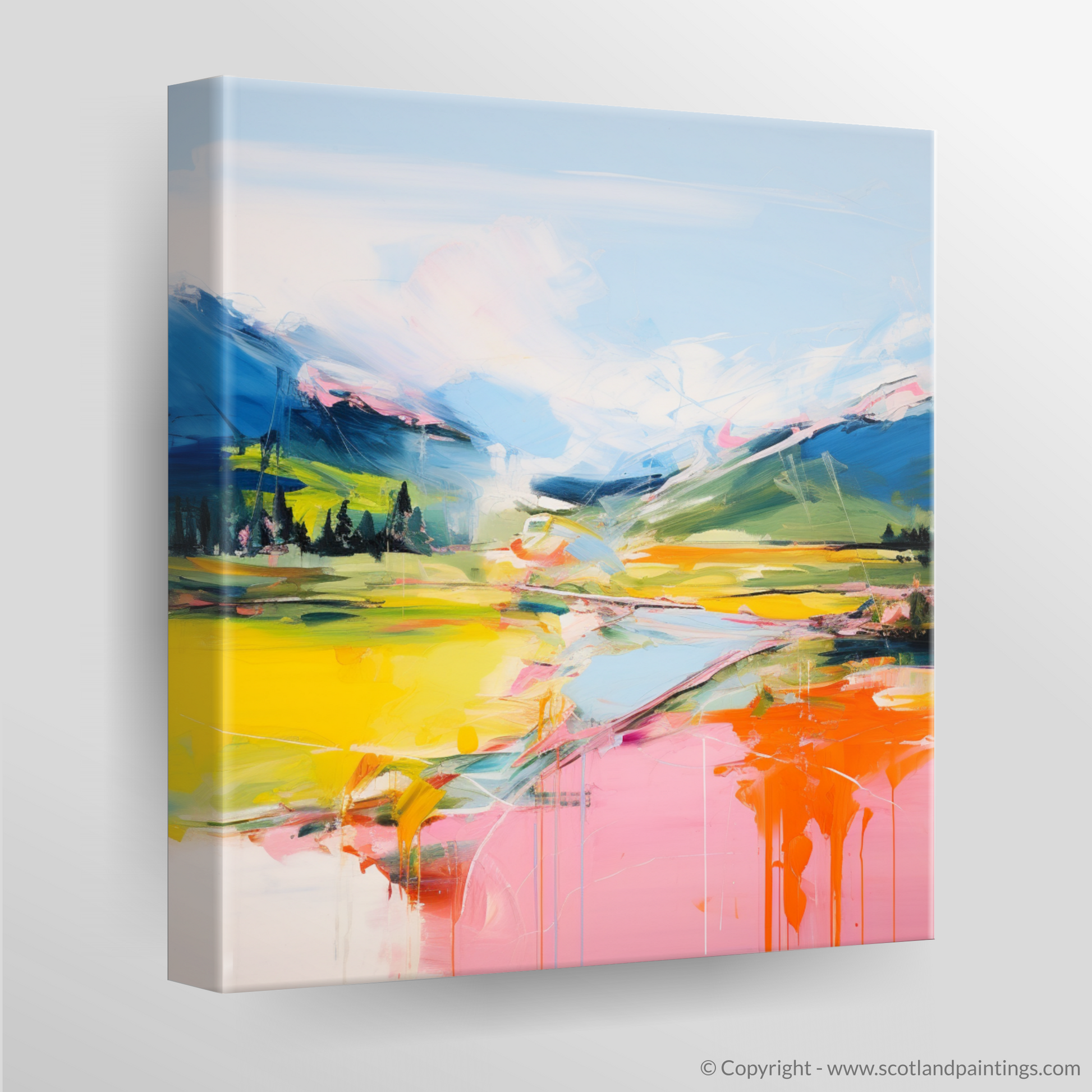 Canvas Print of Glen Esk, Angus in summer