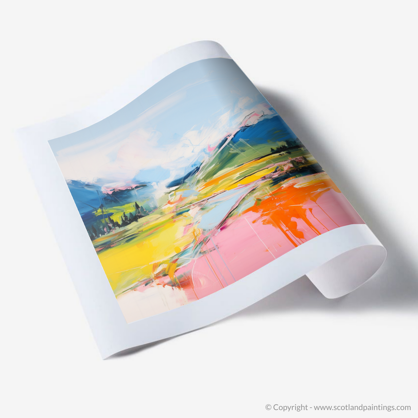 Art Print of Glen Esk, Angus in summer