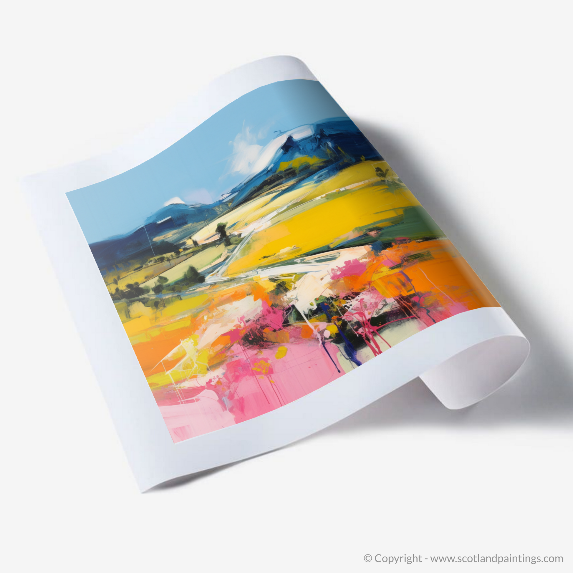 Art Print of Glen Esk, Angus in summer