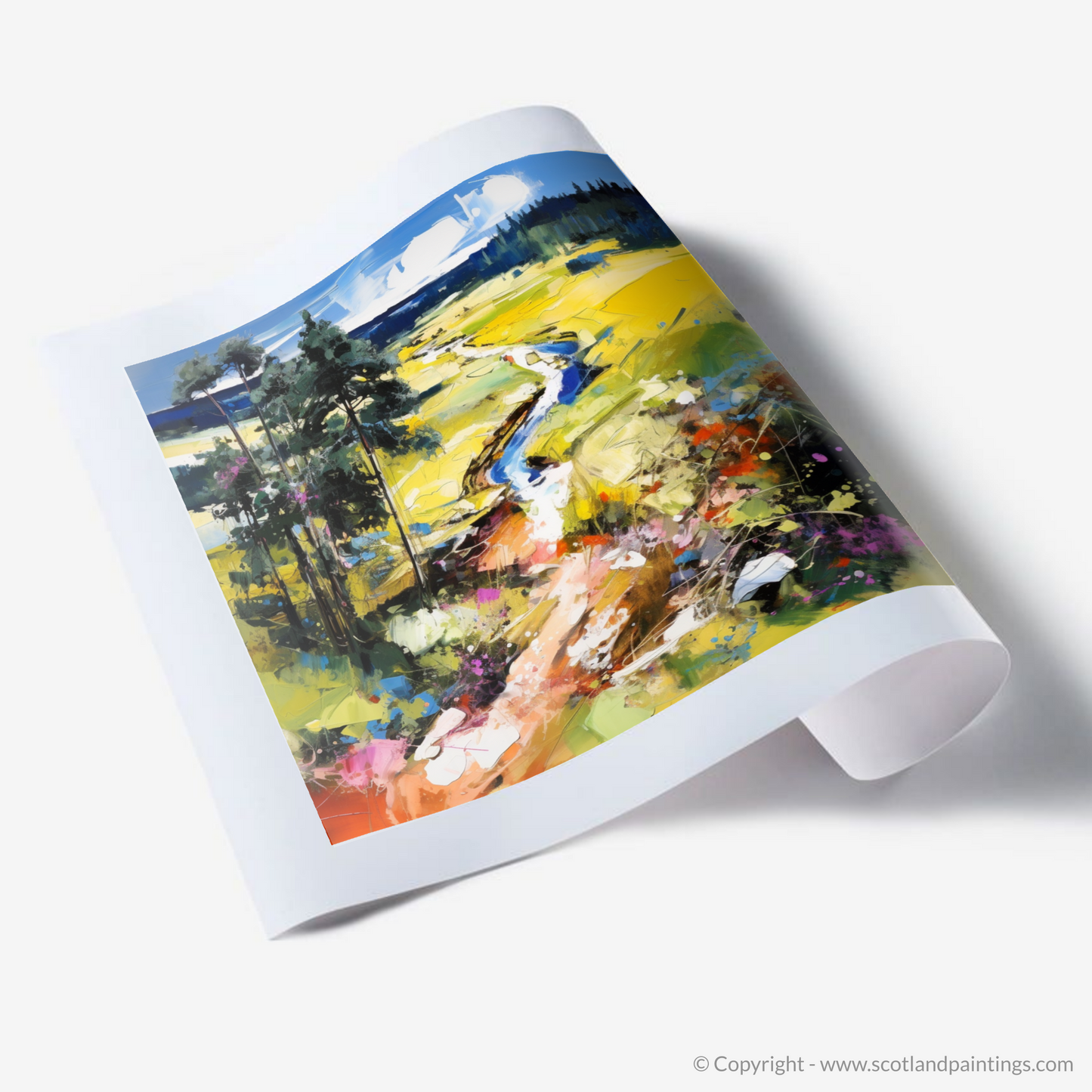 Art Print of Glen Tanar, Aberdeenshire in summer