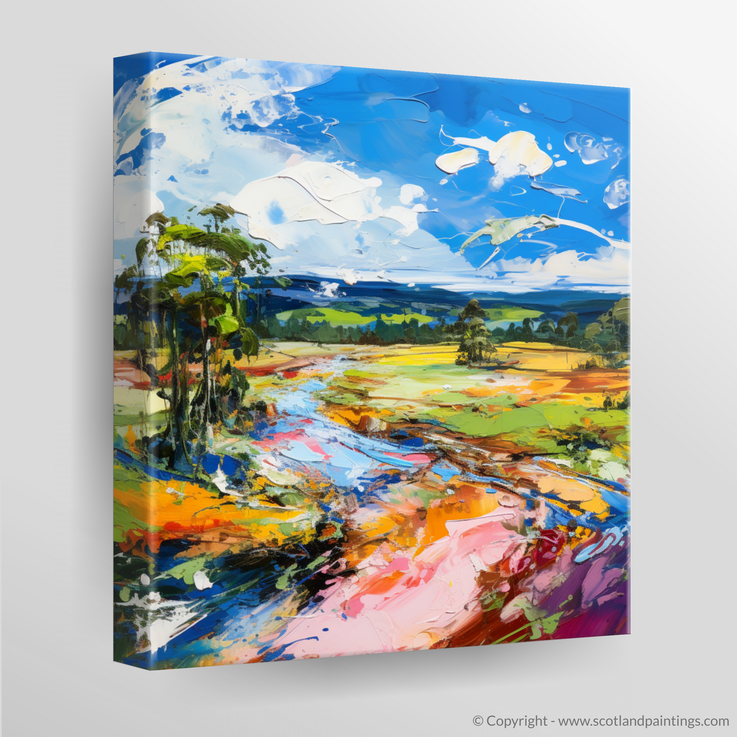 Canvas Print of Glen Tanar, Aberdeenshire in summer