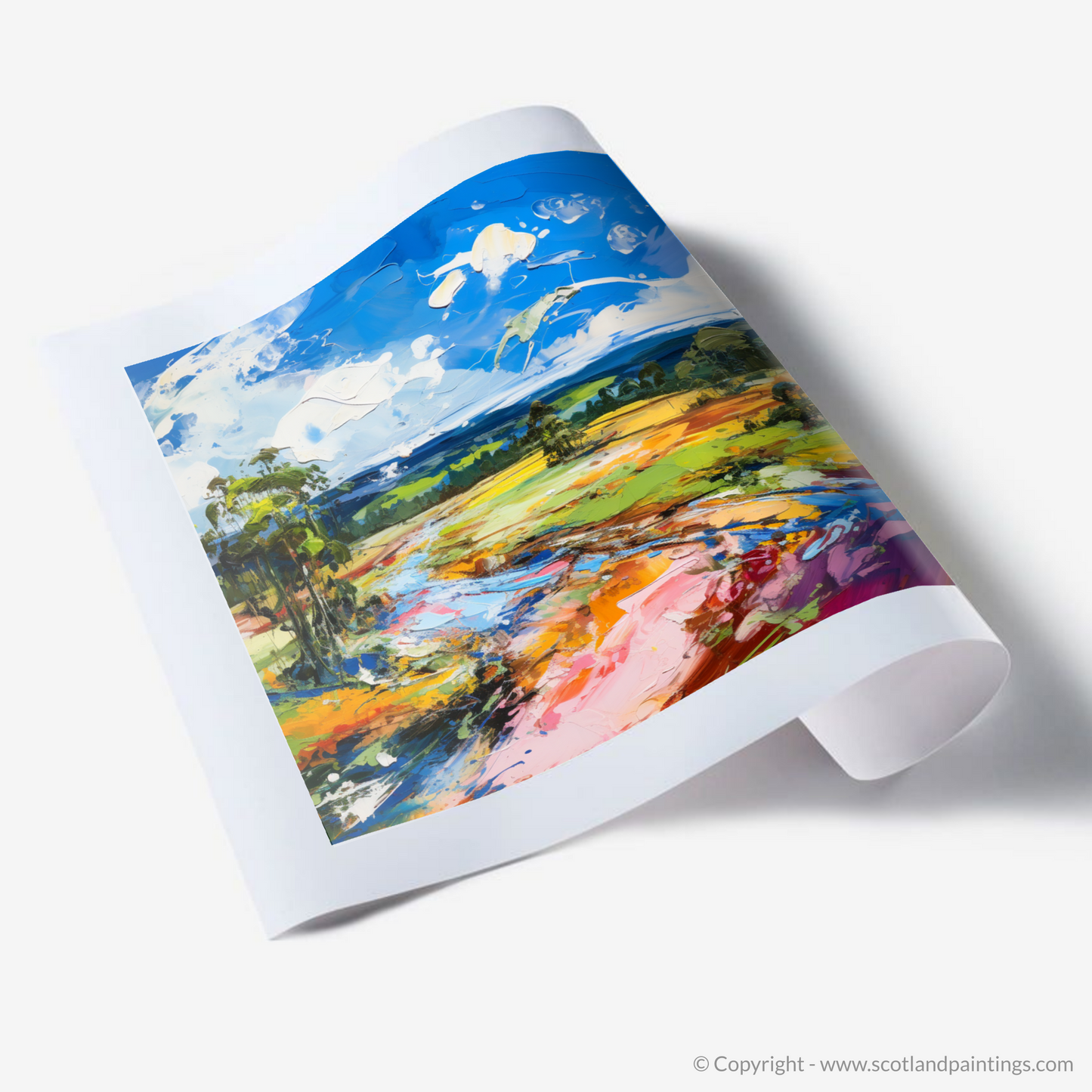 Art Print of Glen Tanar, Aberdeenshire in summer