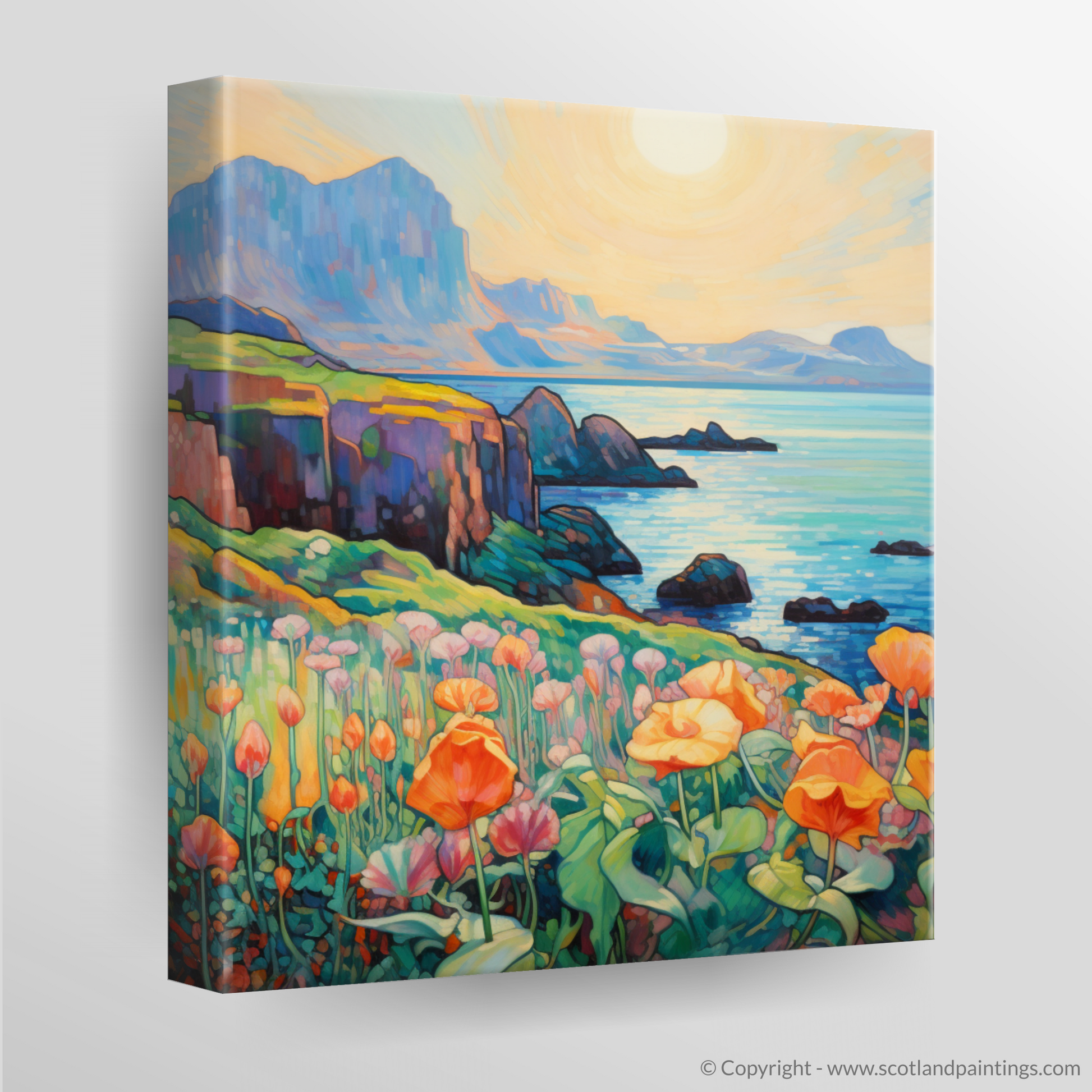 Canvas Print of Isle of Canna, Inner Hebrides in summer
