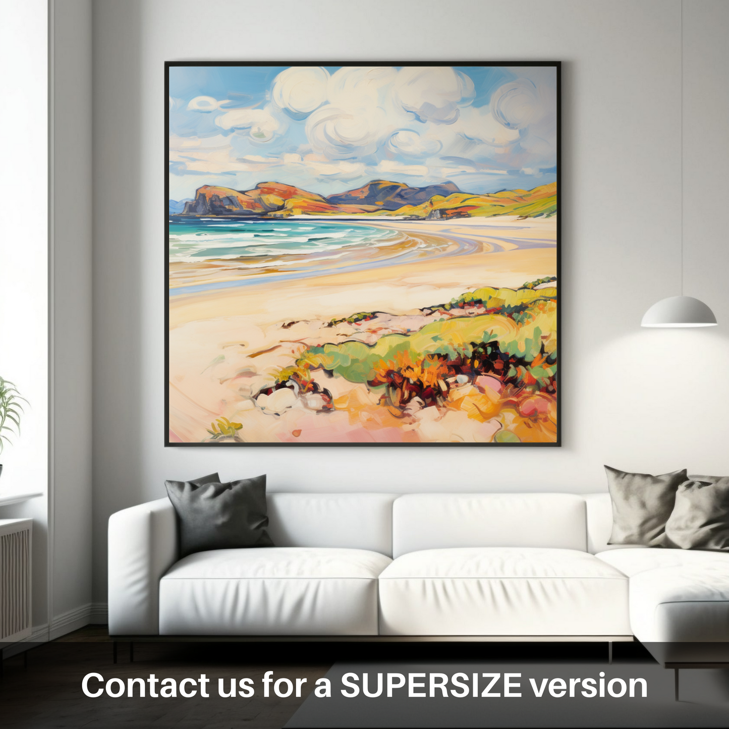 Huge supersize print of Sandwood Bay, Sutherland in summer