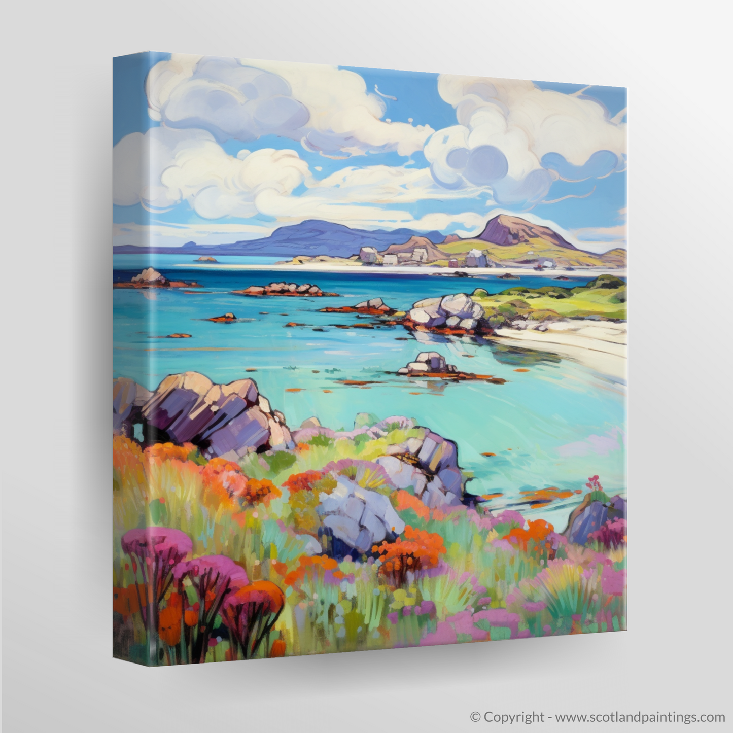 Canvas Print of Isle of Iona, Inner Hebrides in summer