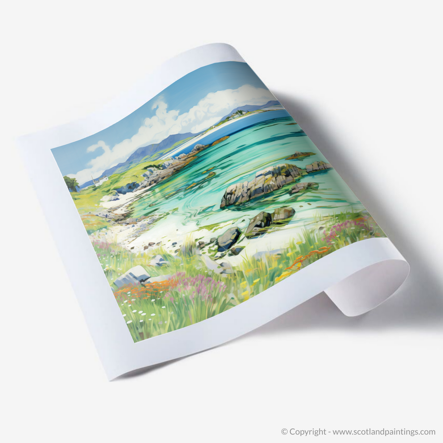 Art Print of Isle of Iona, Inner Hebrides in summer