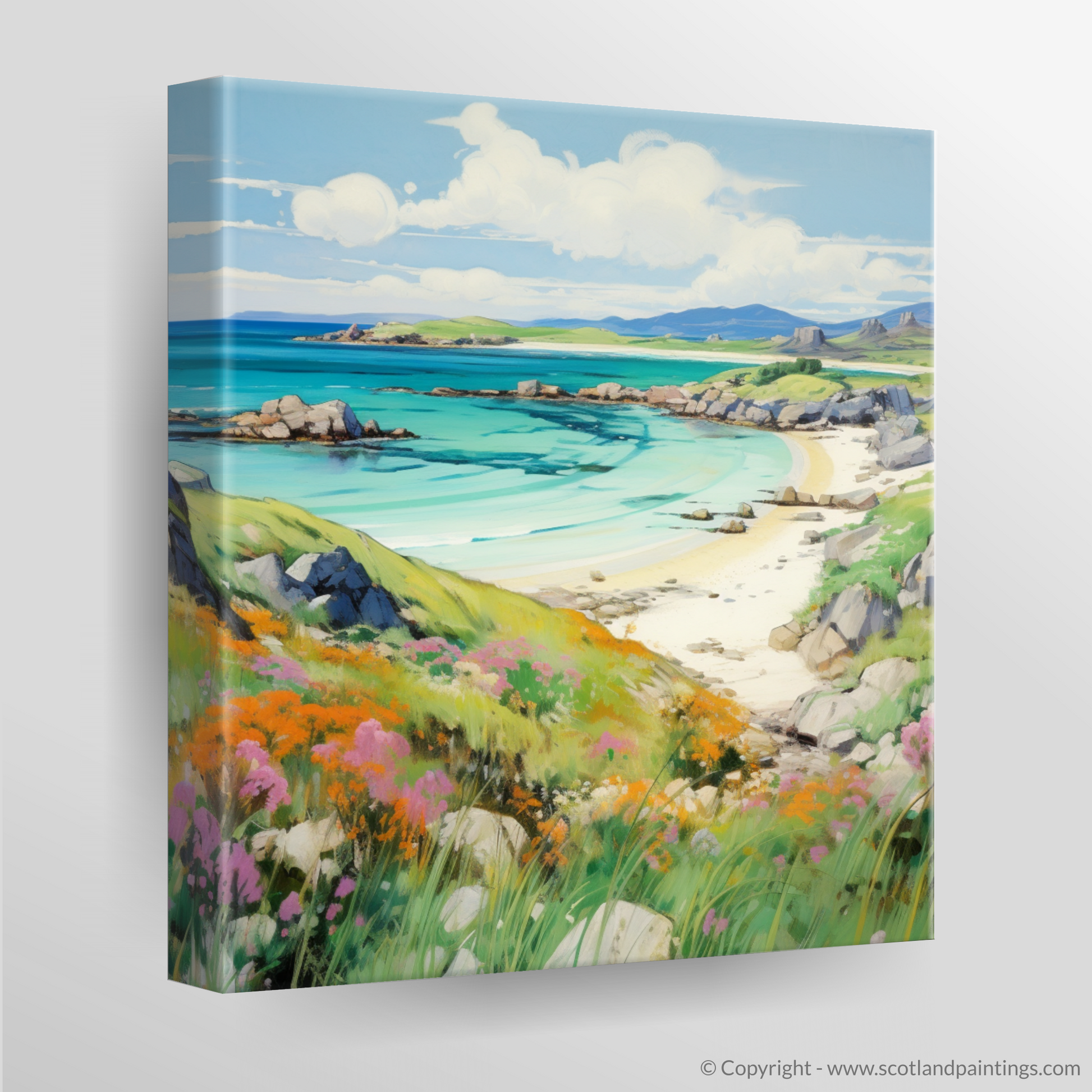 Canvas Print of Isle of Iona, Inner Hebrides in summer