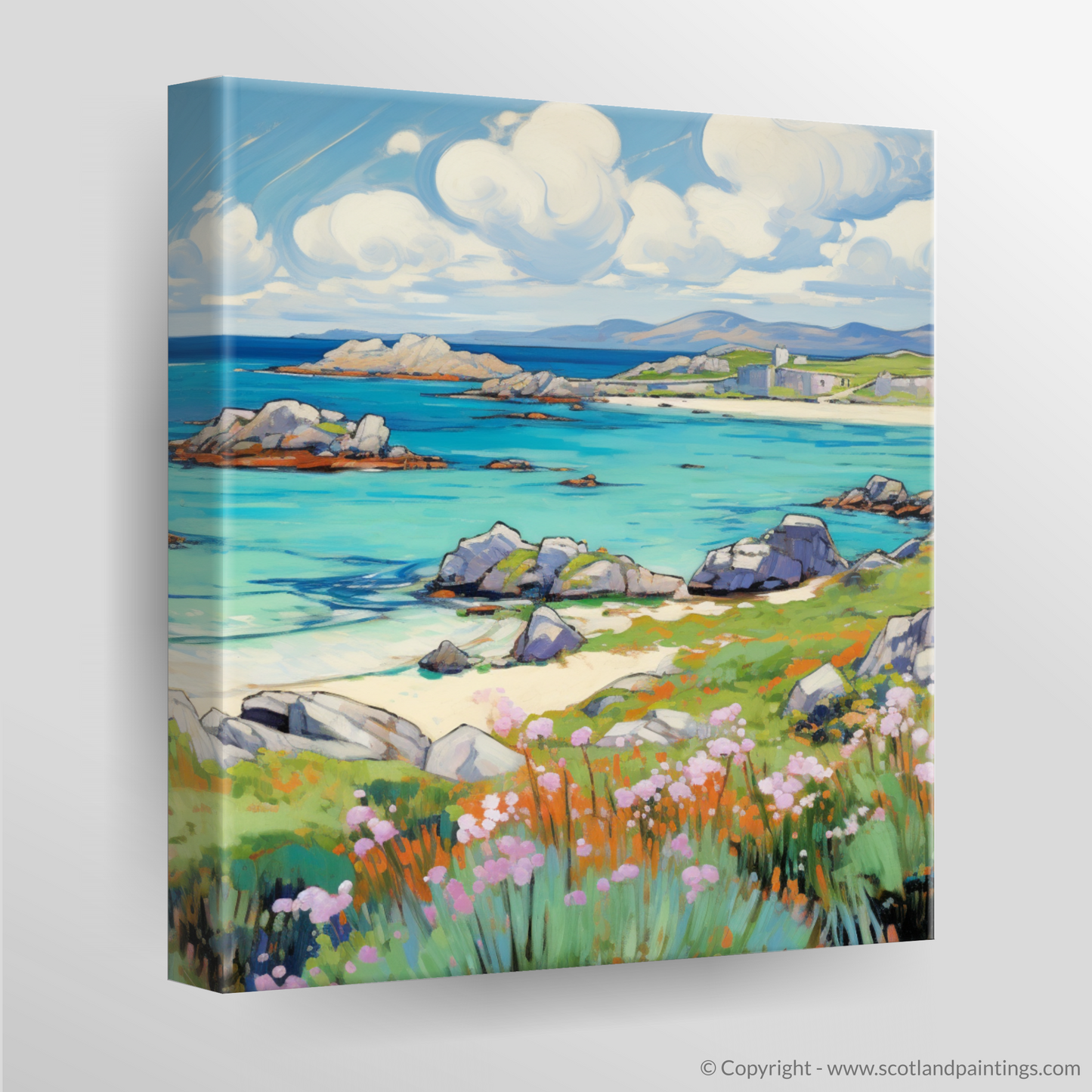 Canvas Print of Isle of Iona, Inner Hebrides in summer