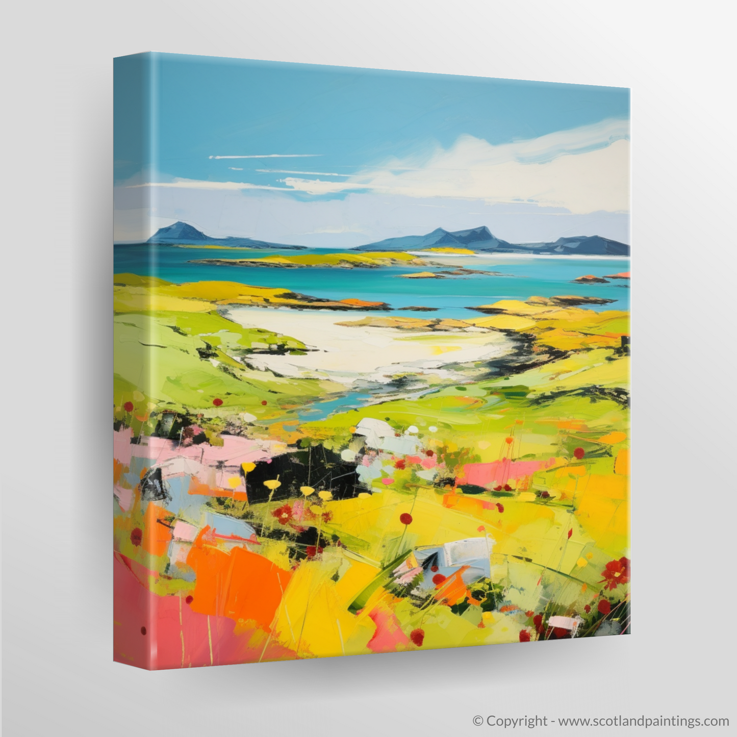 Canvas Print of Isle of Colonsay, Inner Hebrides in summer