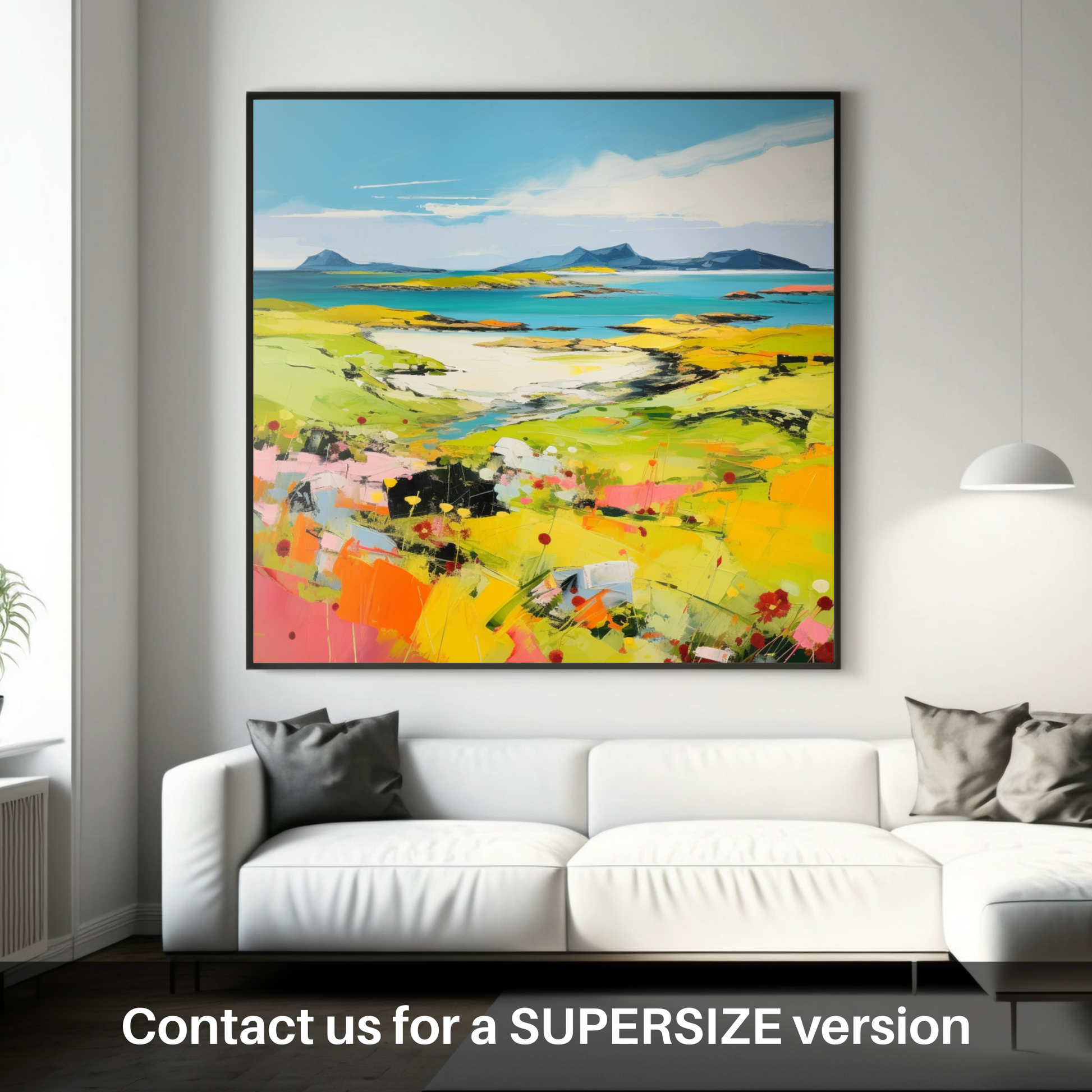 Huge supersize print of Isle of Colonsay, Inner Hebrides in summer