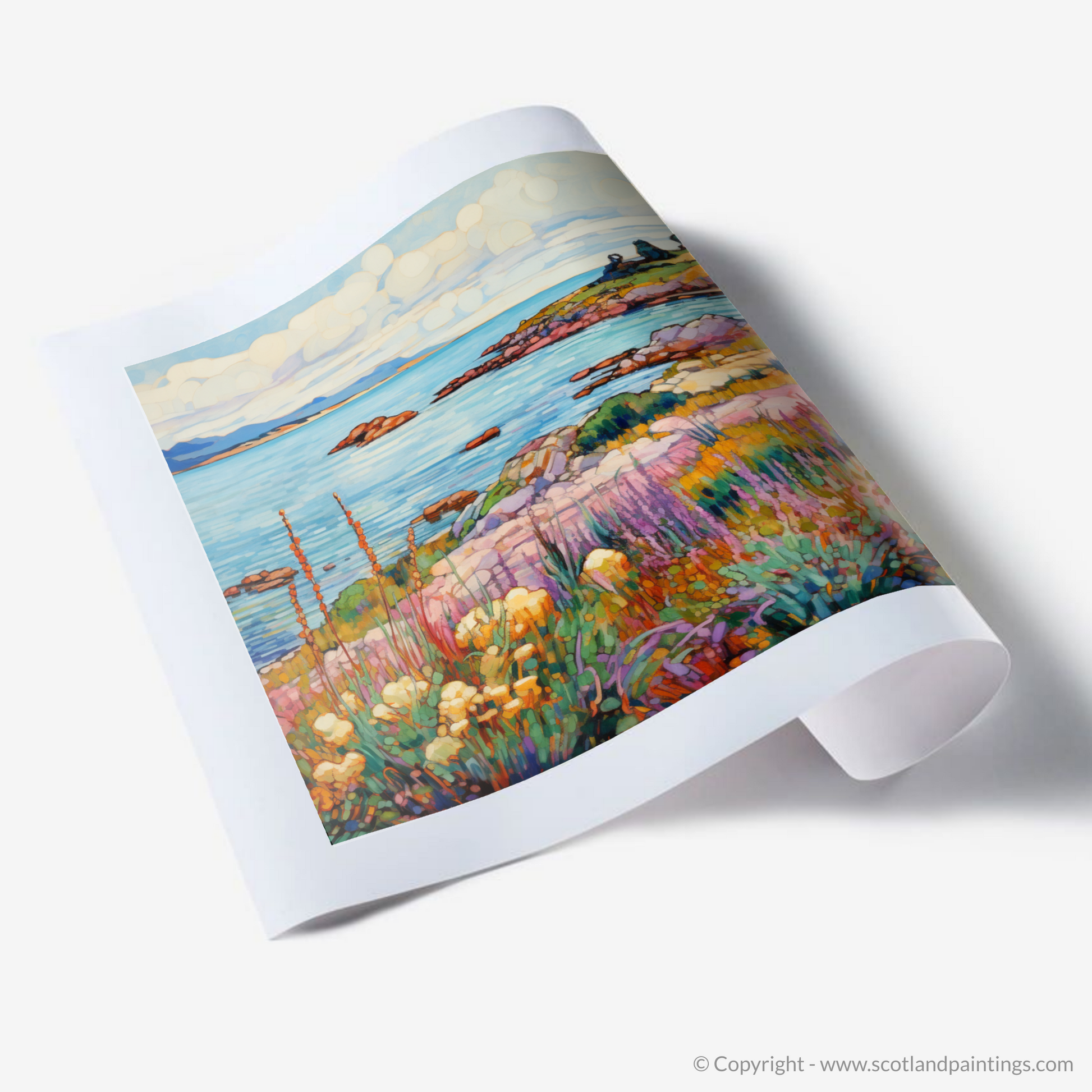 Art Print of Isle of Gigha, Inner Hebrides in summer