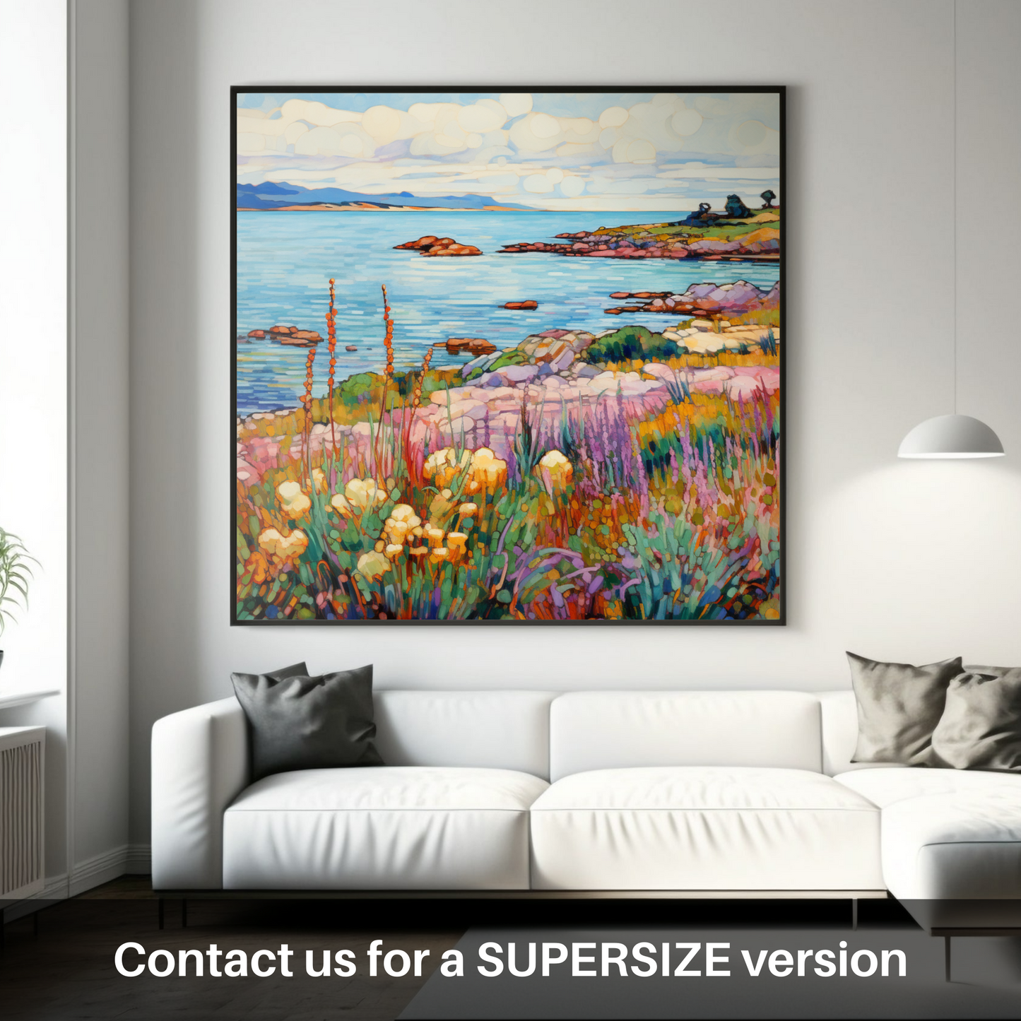 Huge supersize print of Isle of Gigha, Inner Hebrides in summer