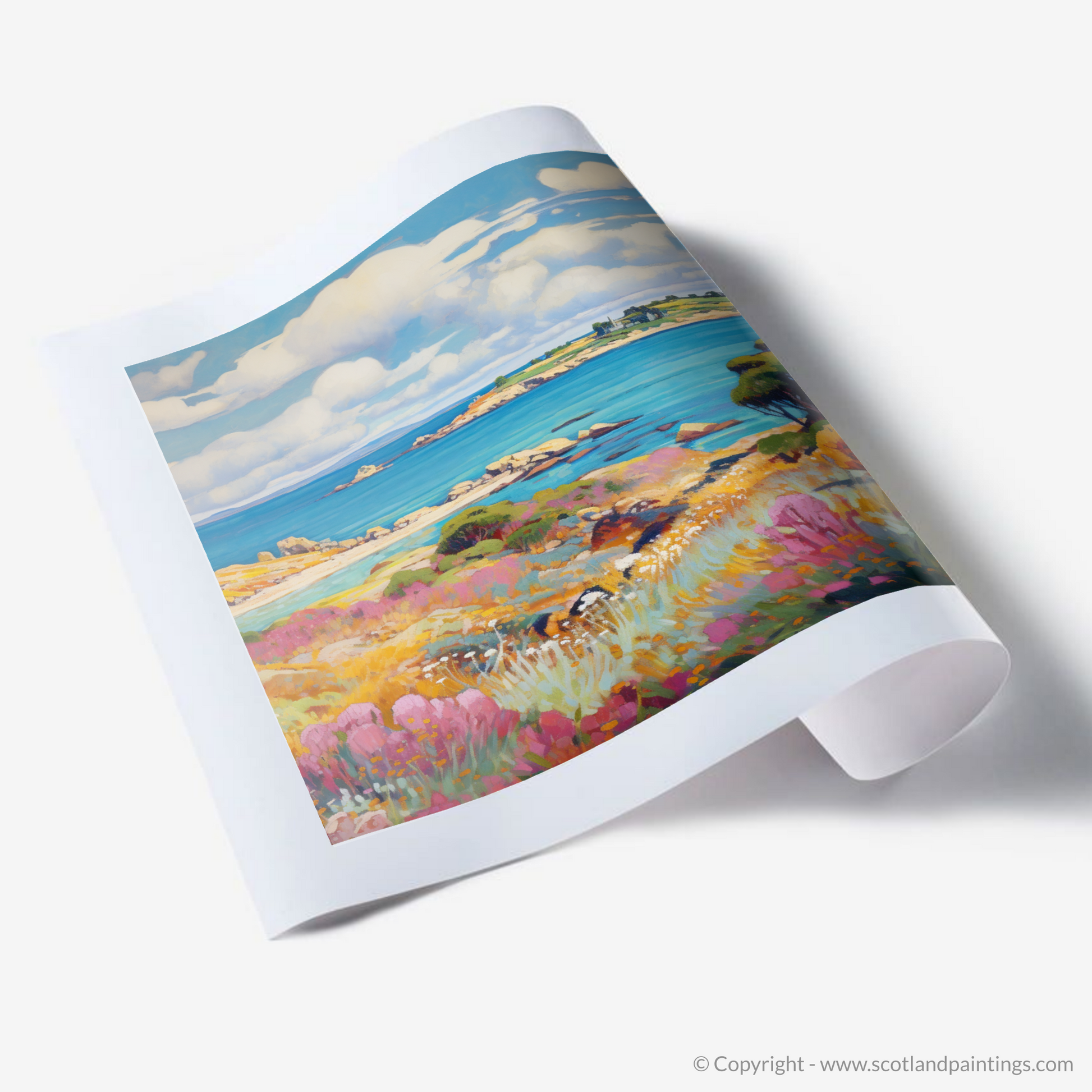 Art Print of Isle of Gigha, Inner Hebrides in summer