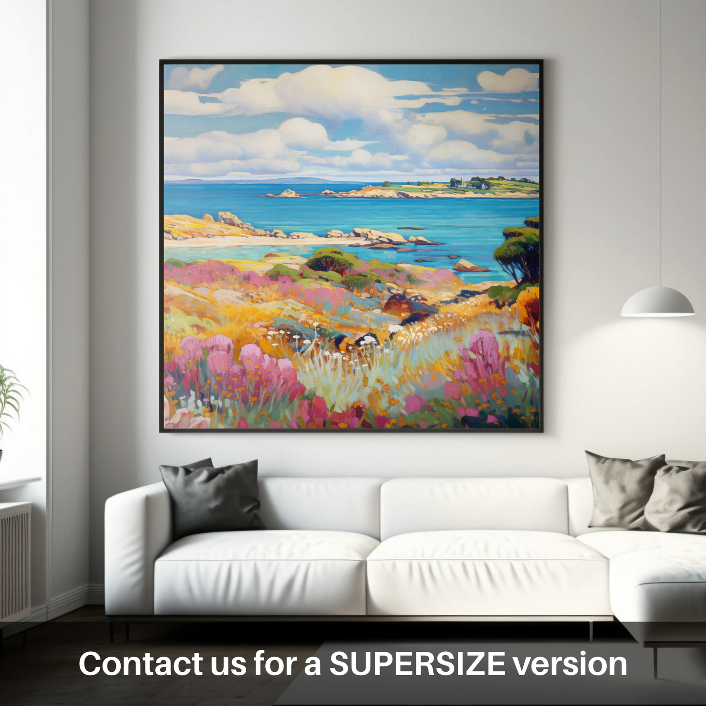 Huge supersize print of Isle of Gigha, Inner Hebrides in summer