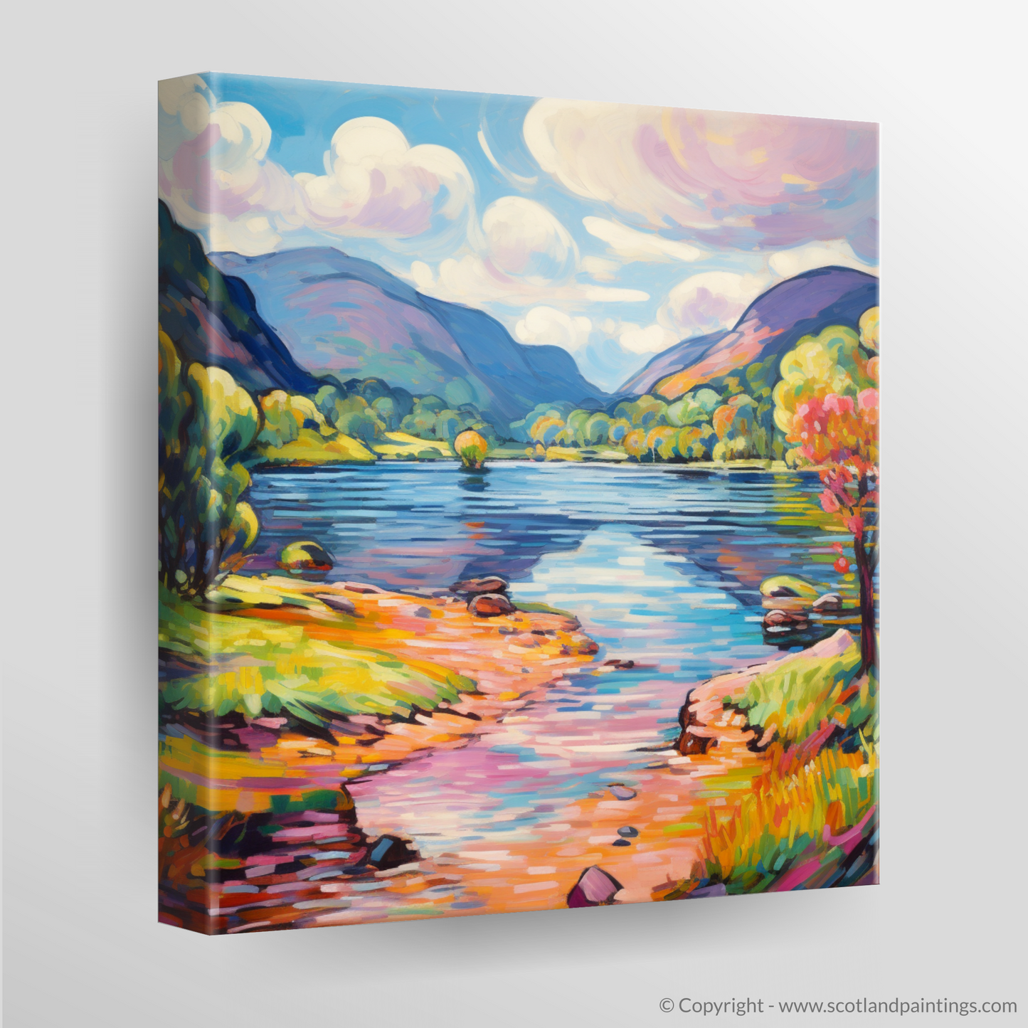 Canvas Print of Loch Voil in summer