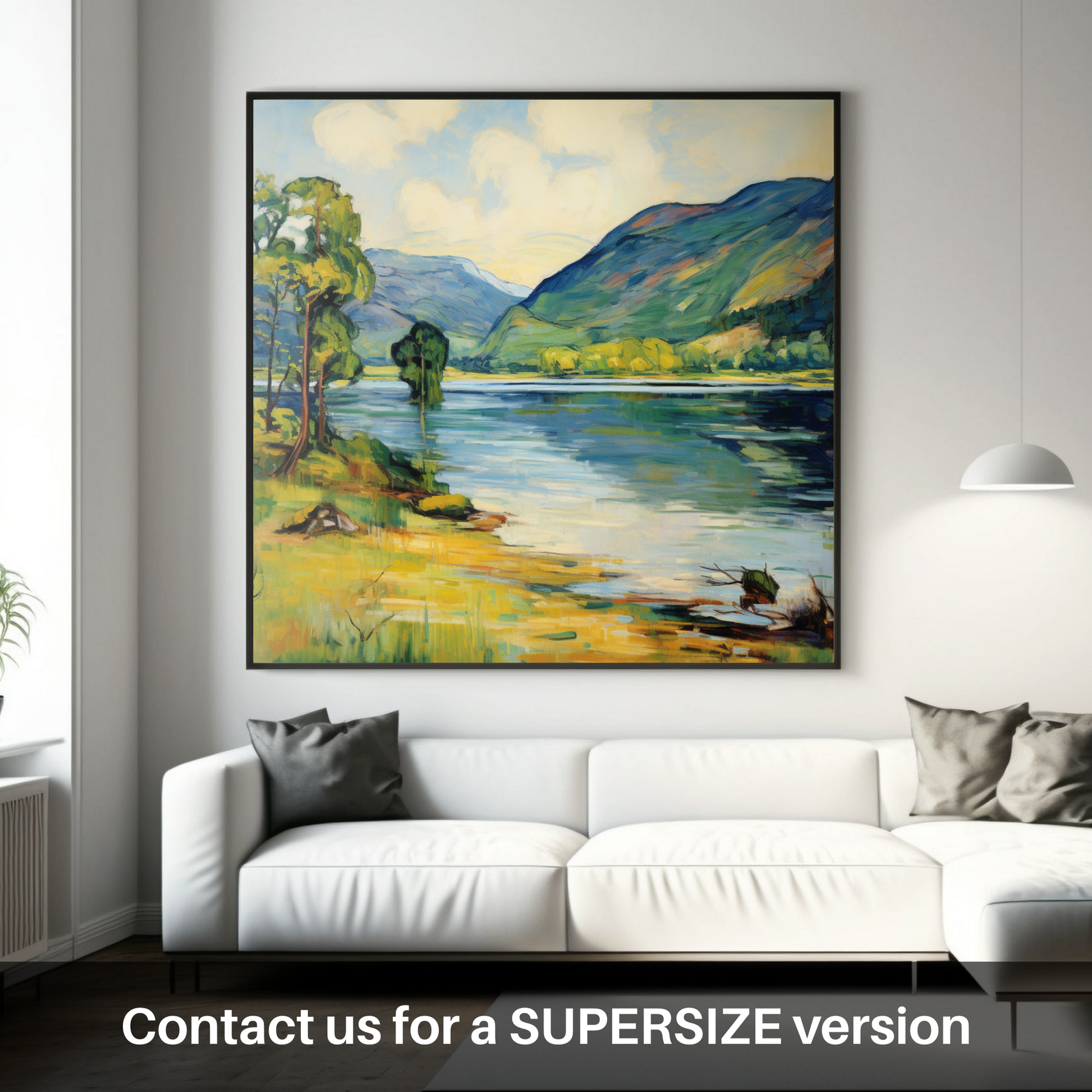 Huge supersize print of Loch Voil in summer