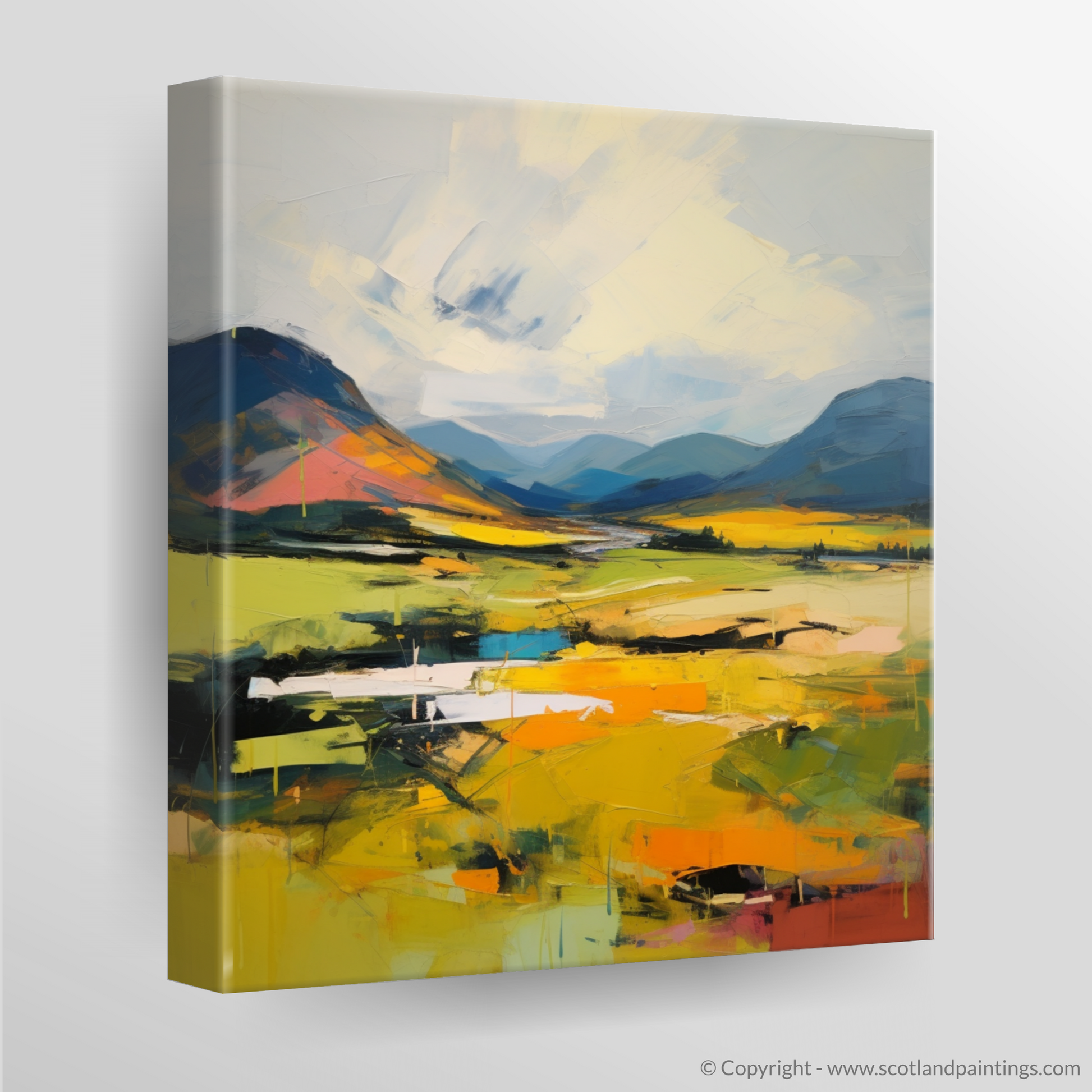 Canvas Print of Glen Garry, Highlands in summer