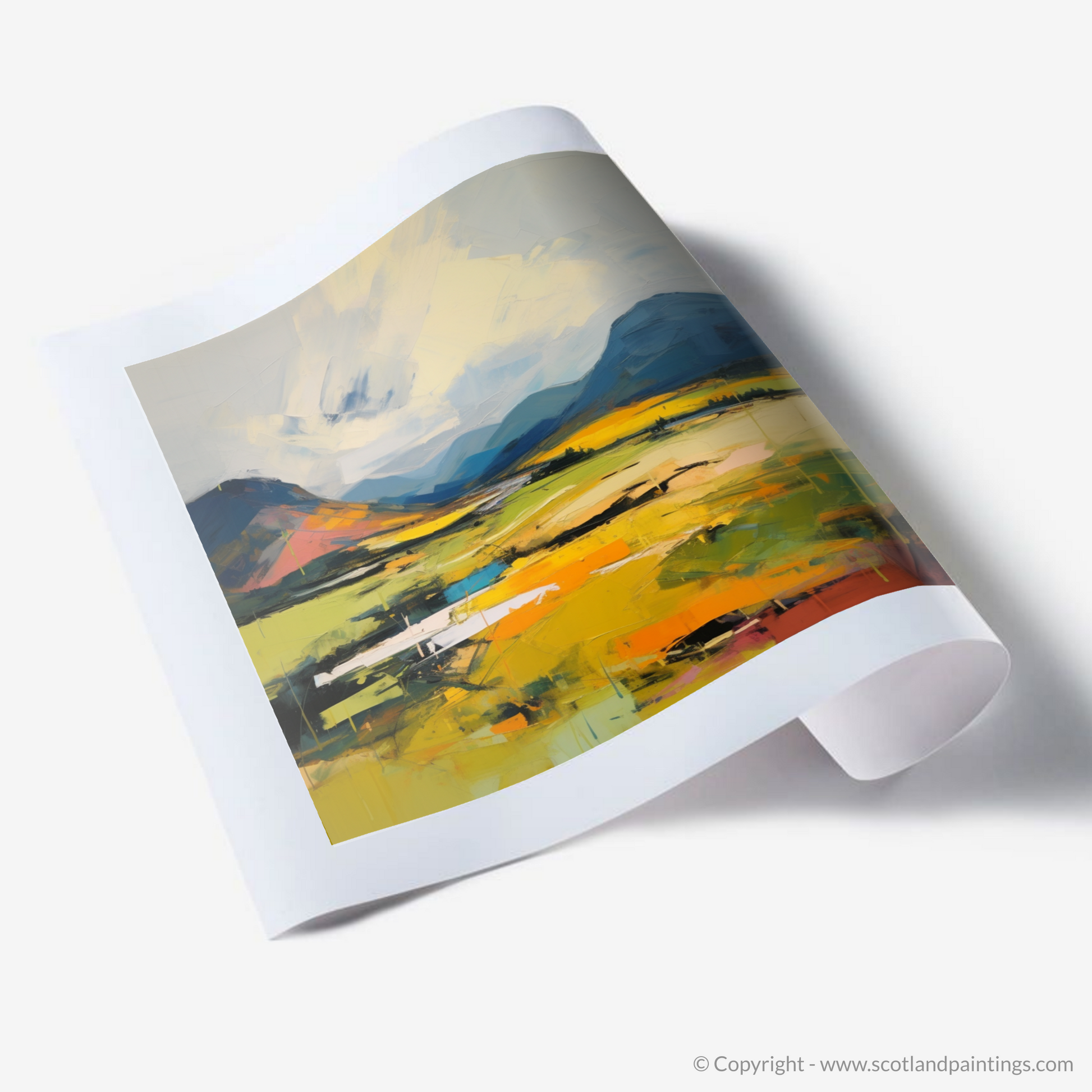 Art Print of Glen Garry, Highlands in summer