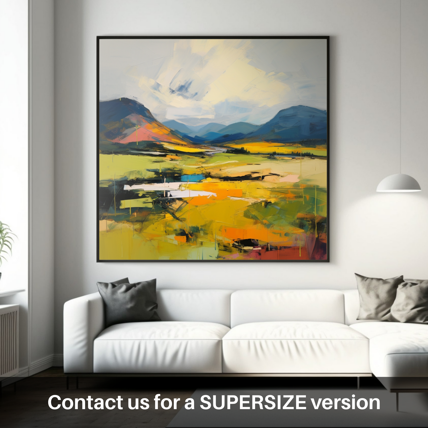 Huge supersize print of Glen Garry, Highlands in summer