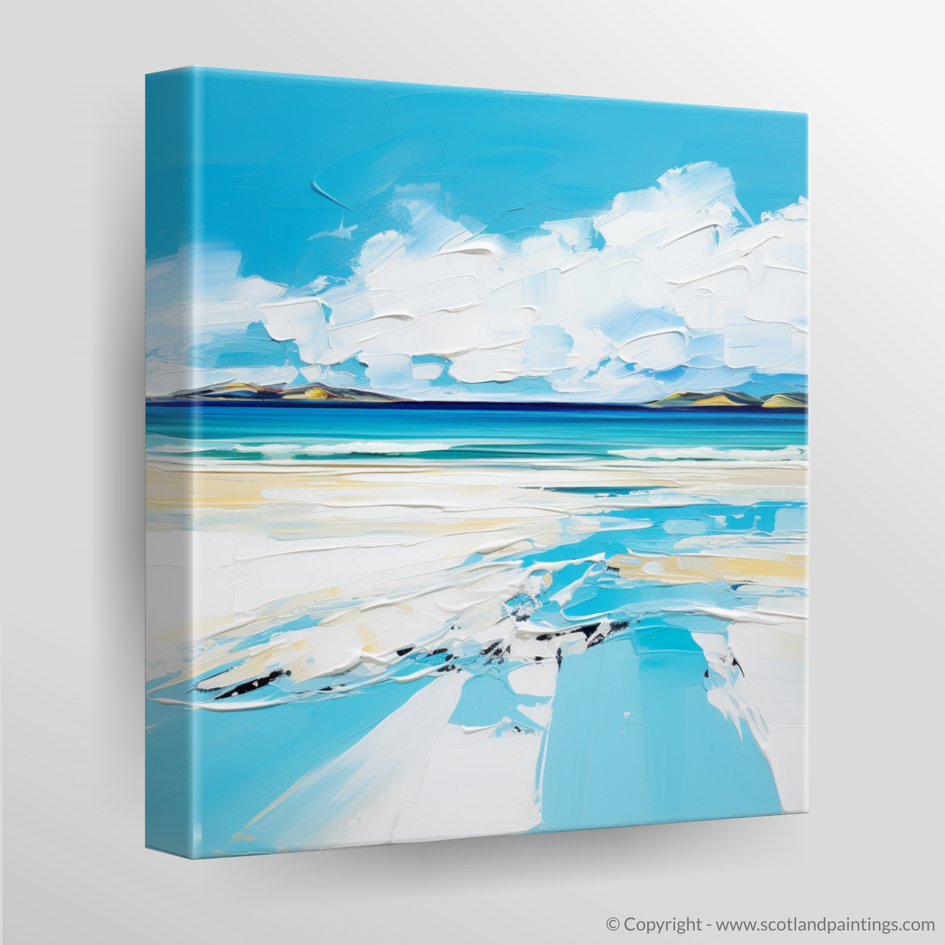 Canvas Print of Silver Sands of Morar in summer