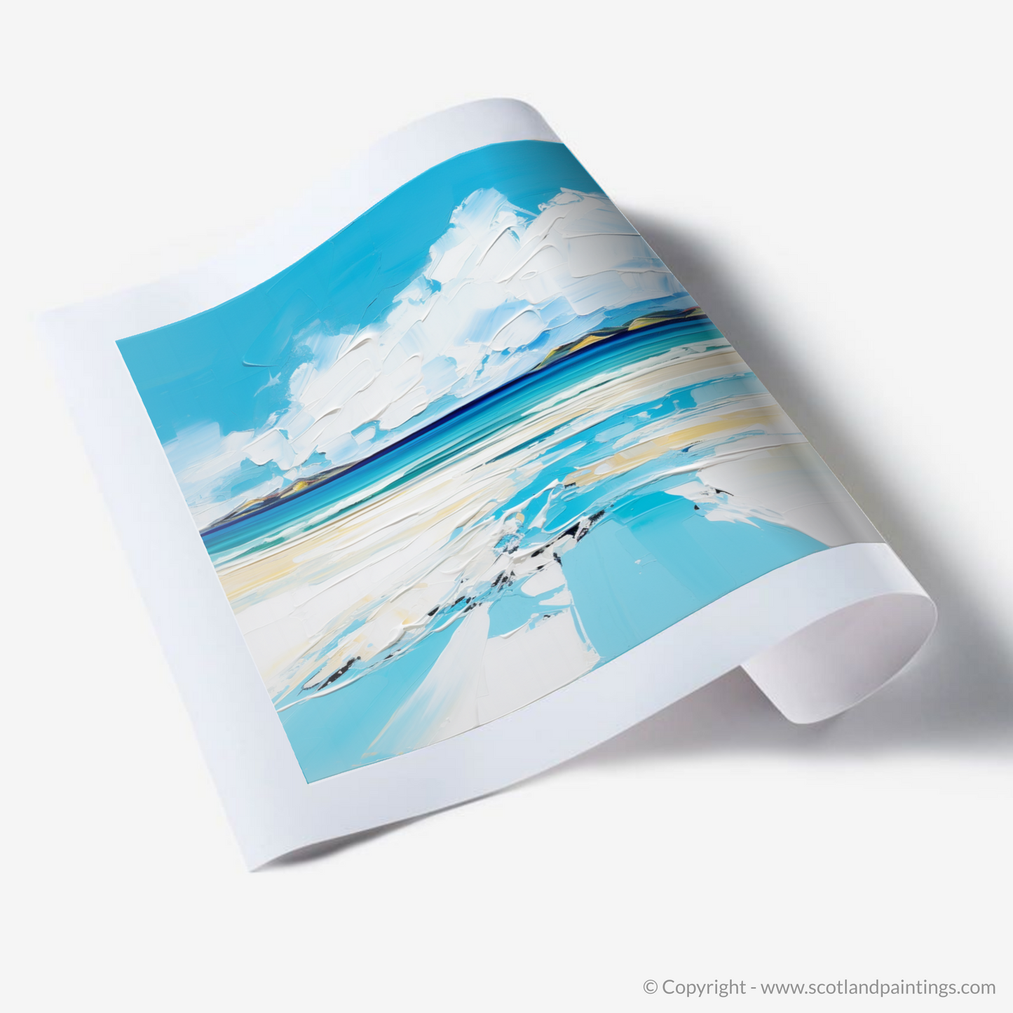 Art Print of Silver Sands of Morar in summer