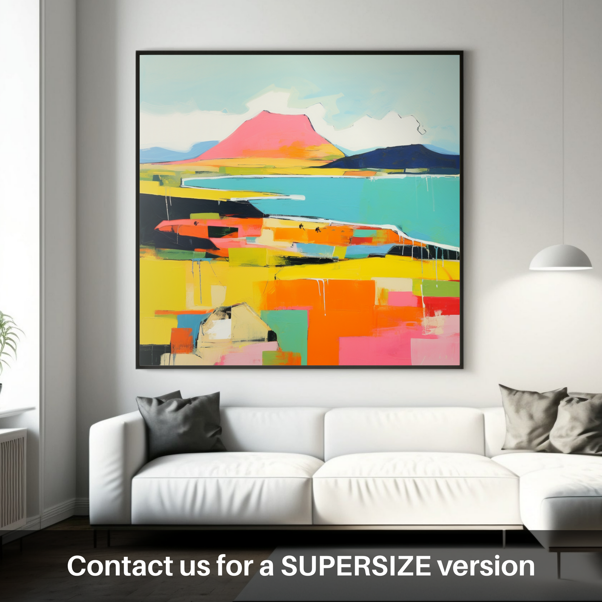 Huge supersize print of Isle of Arran, Firth of Clyde in summer