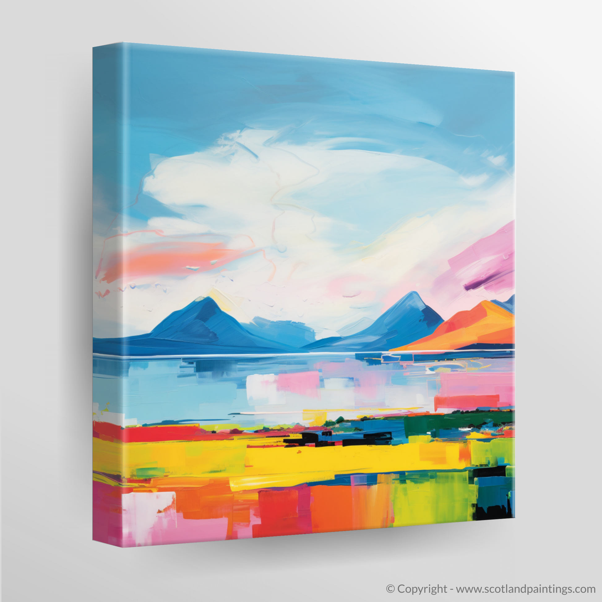 Canvas Print of Isle of Arran, Firth of Clyde in summer