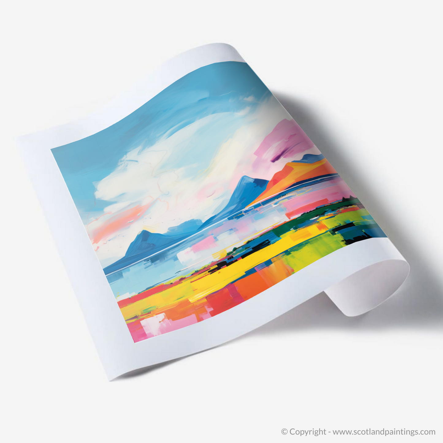 Art Print of Isle of Arran, Firth of Clyde in summer