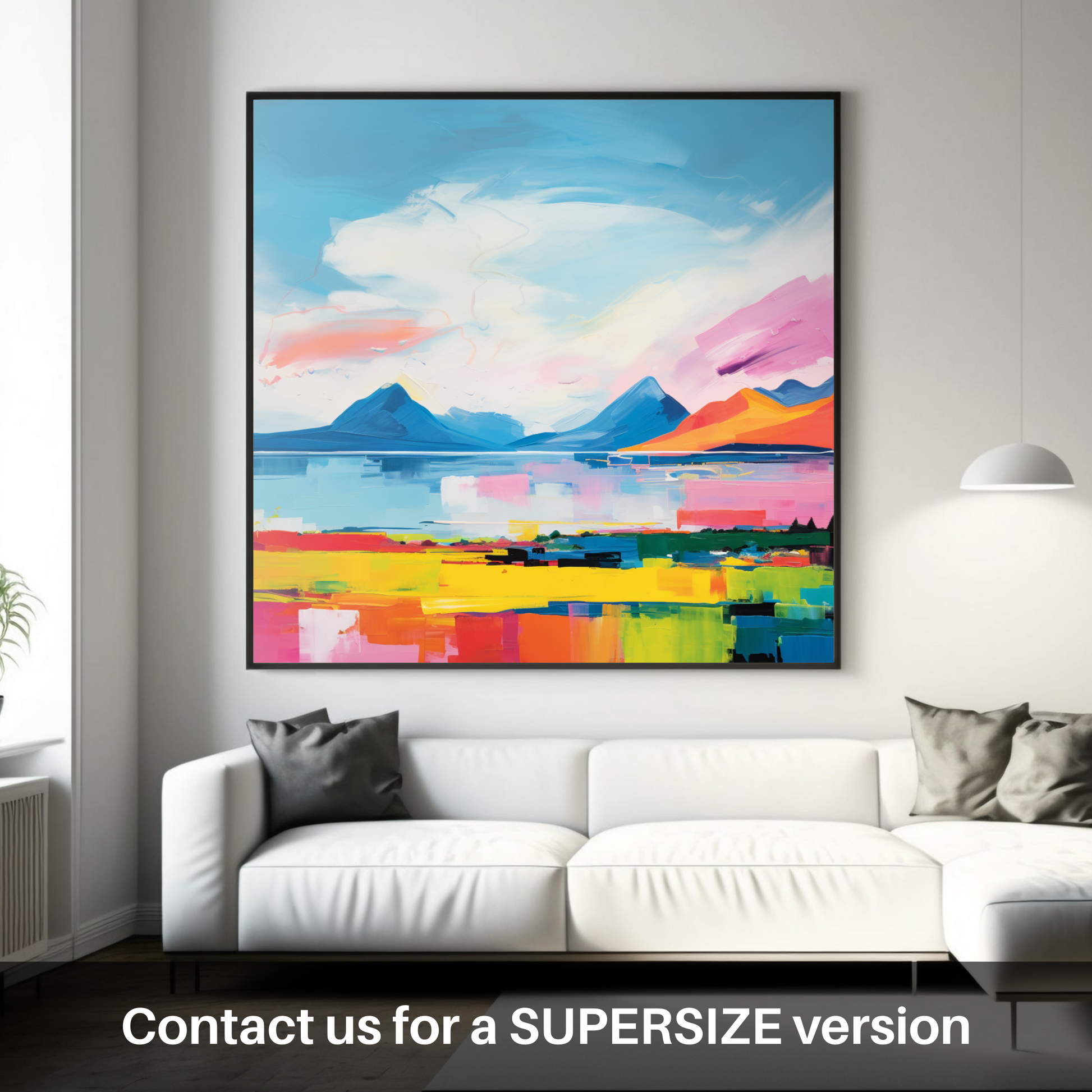 Huge supersize print of Isle of Arran, Firth of Clyde in summer