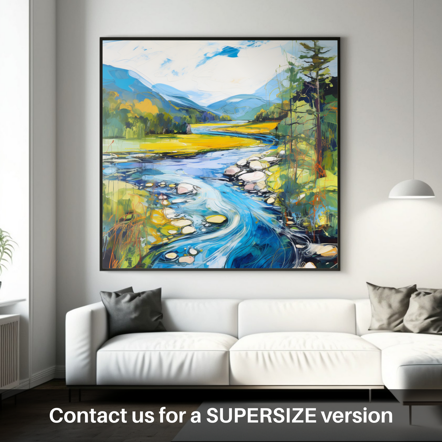 Huge supersize print of River Orchy, Argyll and Bute in summer