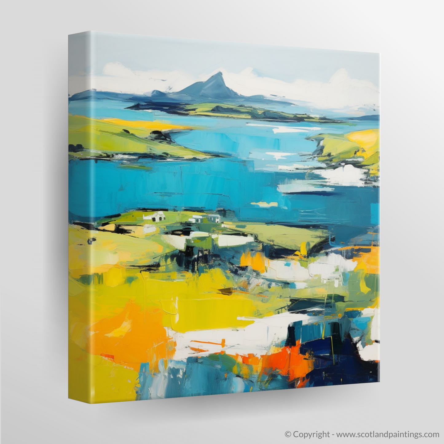 Canvas Print of Isle of Ulva, Inner Hebrides in summer