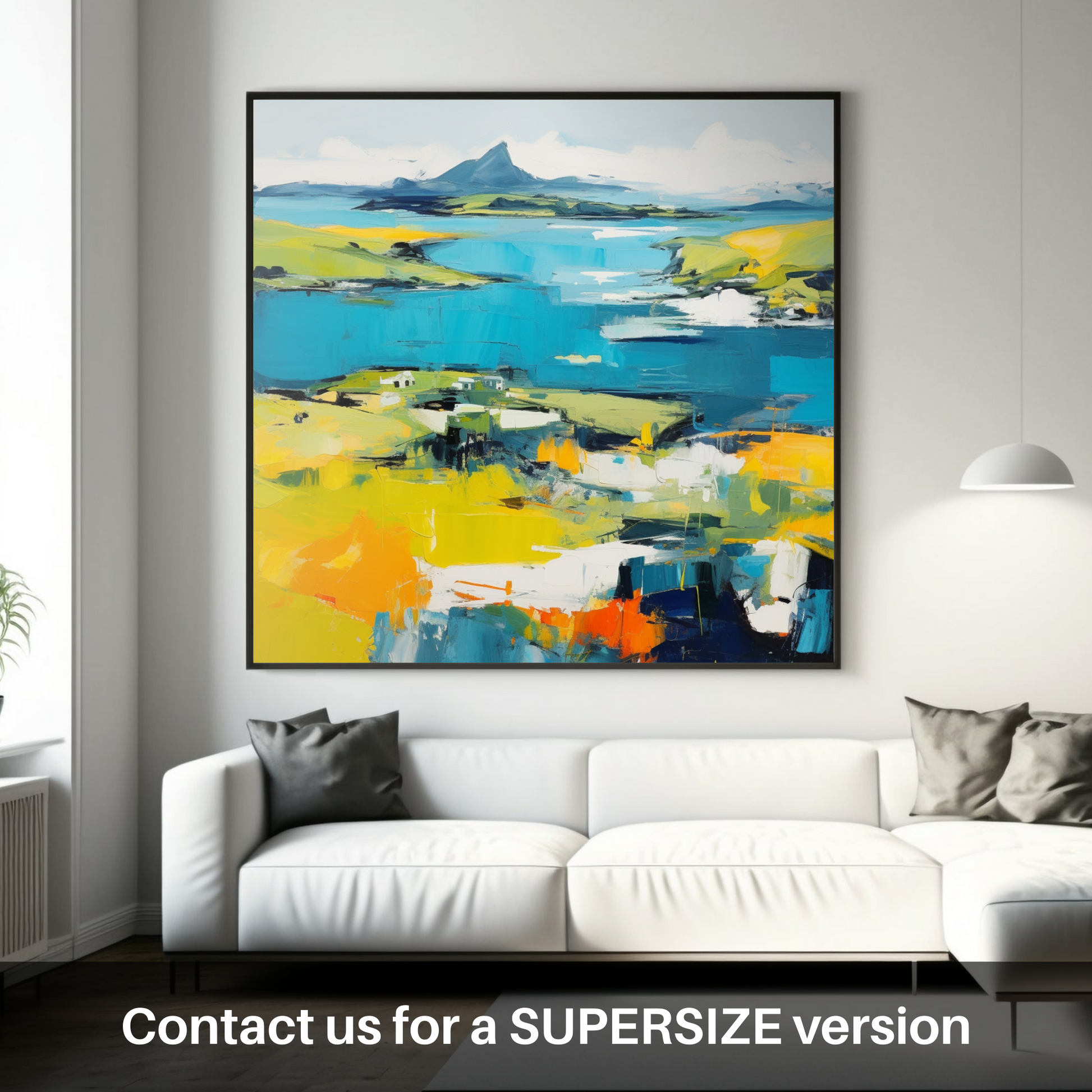 Huge supersize print of Isle of Ulva, Inner Hebrides in summer