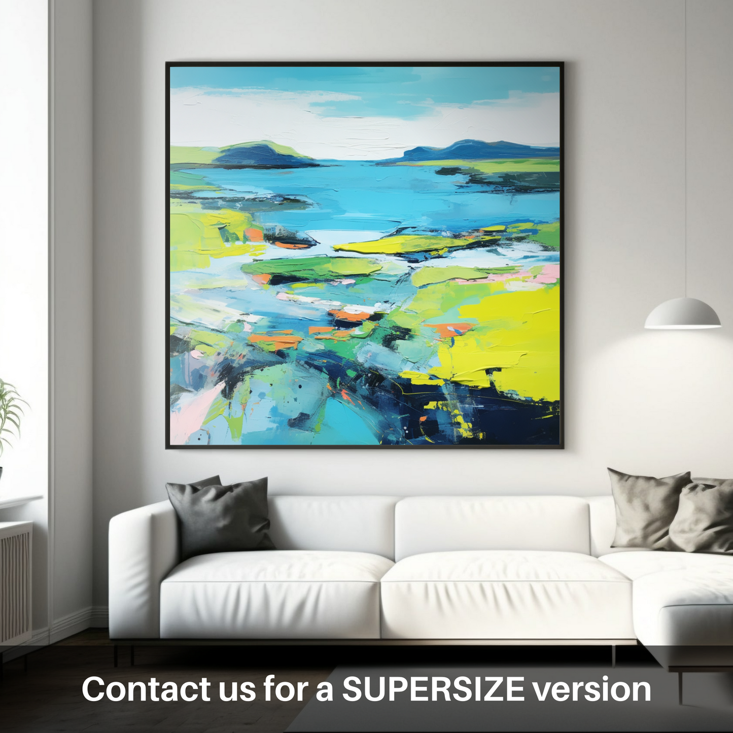 Huge supersize print of Isle of Ulva, Inner Hebrides in summer