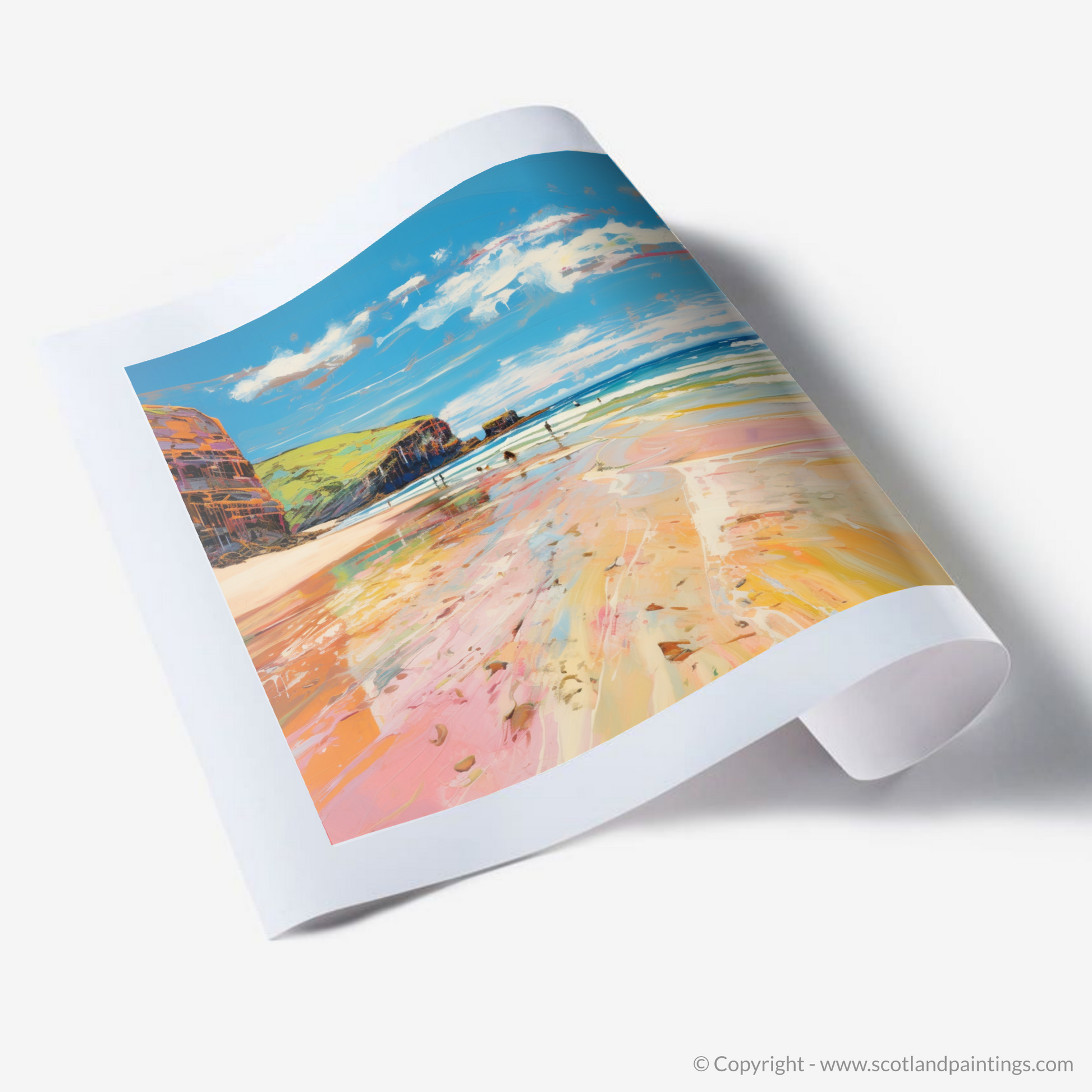 Art Print of Sandwood Bay, Sutherland in summer