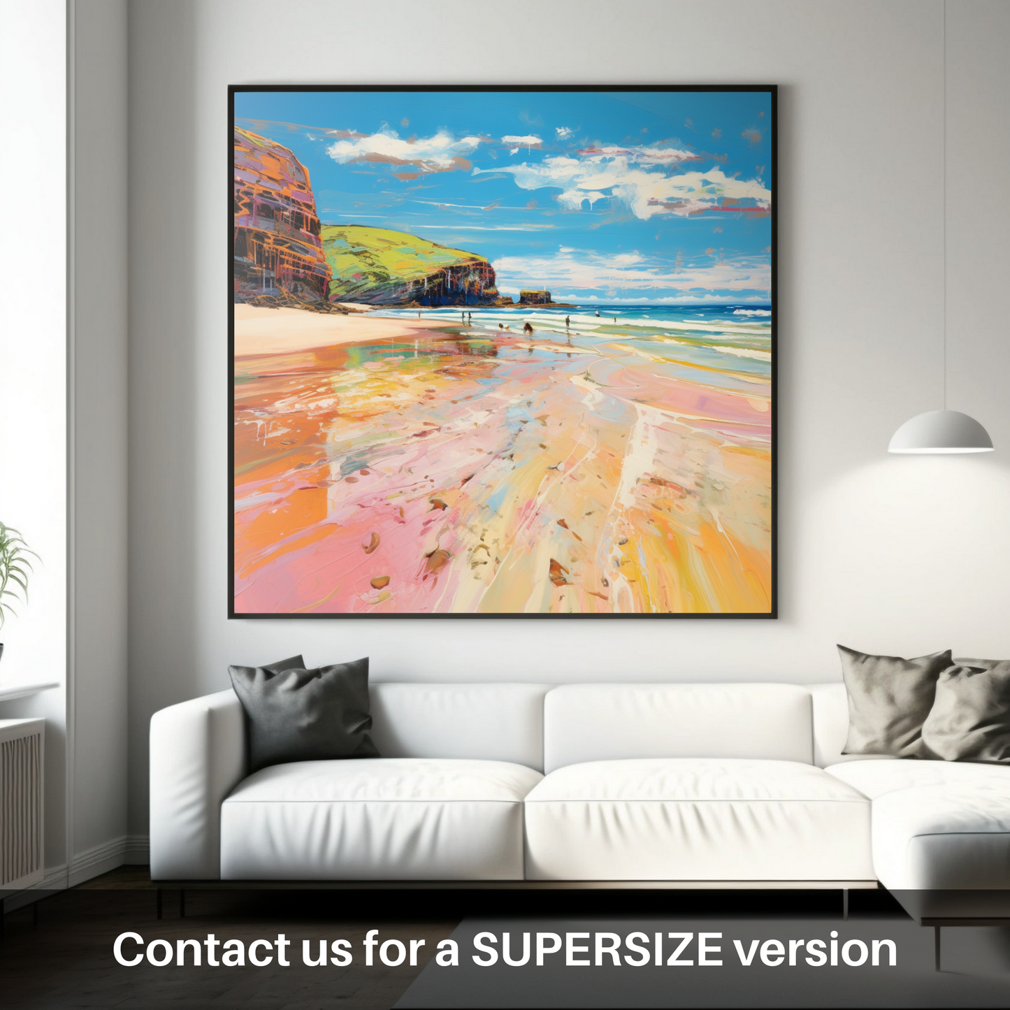 Huge supersize print of Sandwood Bay, Sutherland in summer