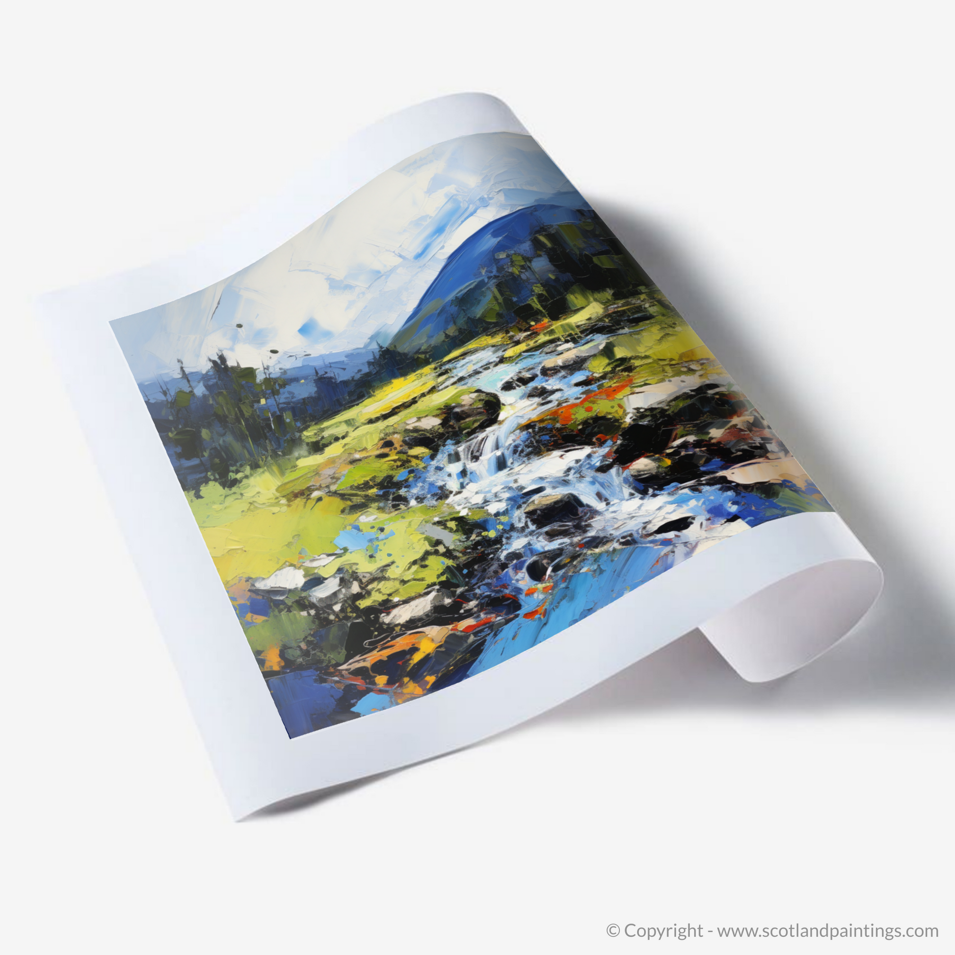 Art Print of Glen Esk, Angus in summer