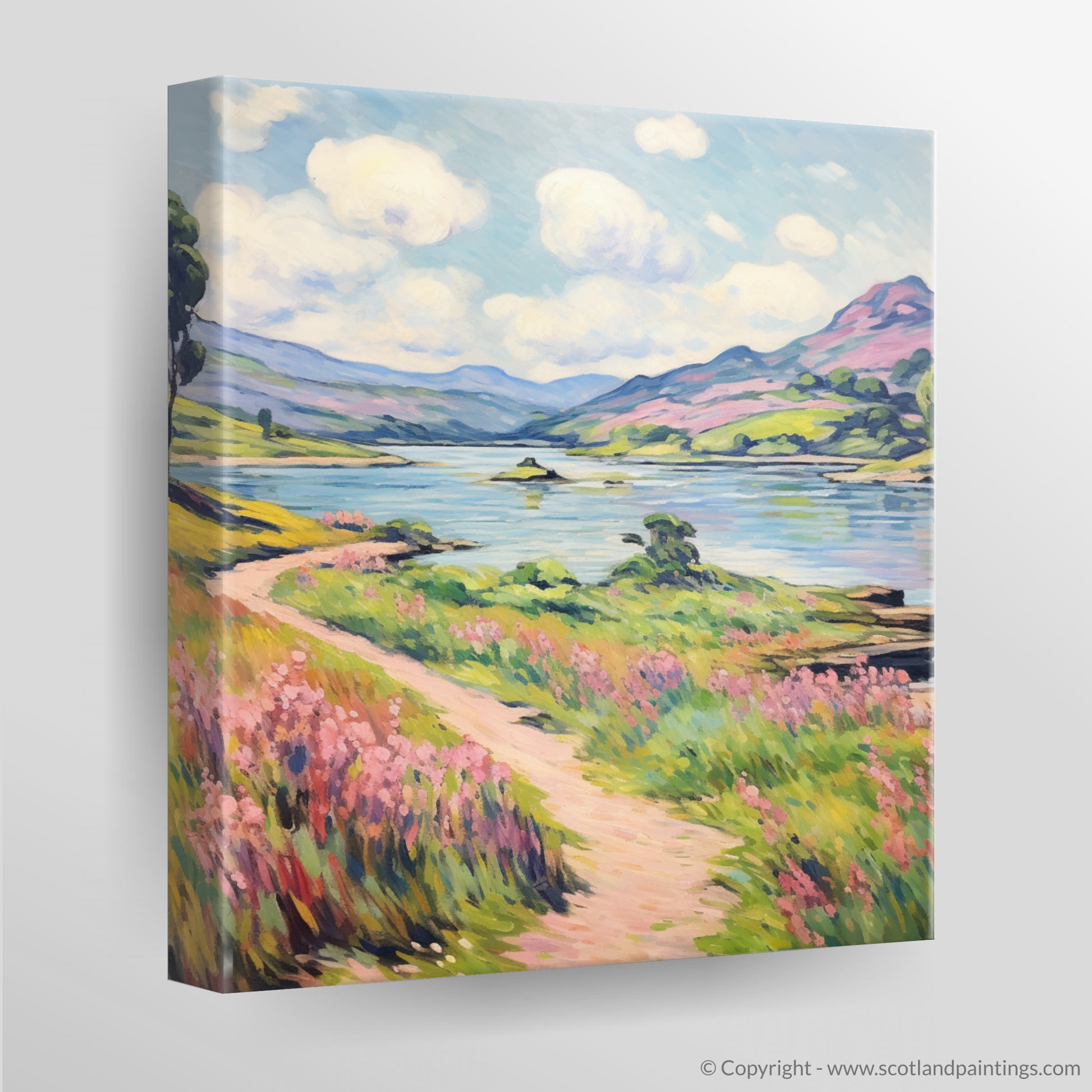 Canvas Print of Loch Doon, Ayrshire in summer