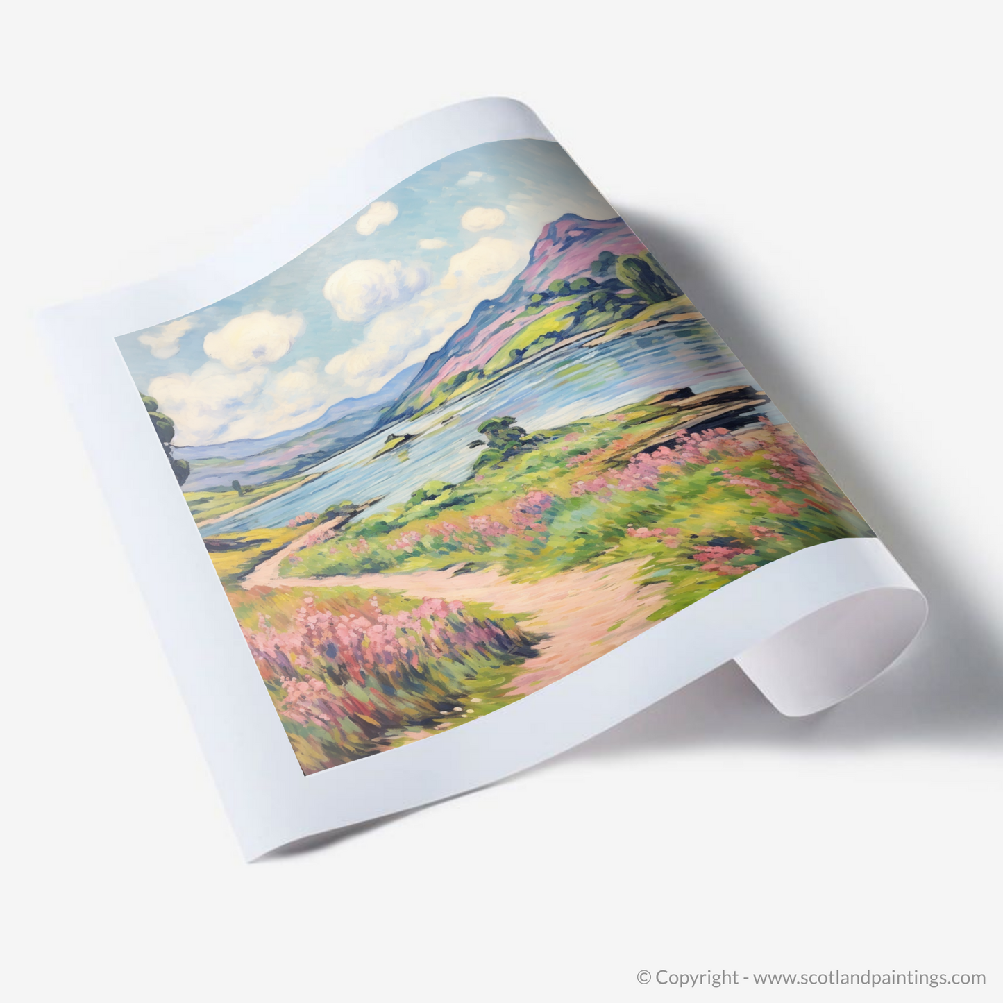 Art Print of Loch Doon, Ayrshire in summer