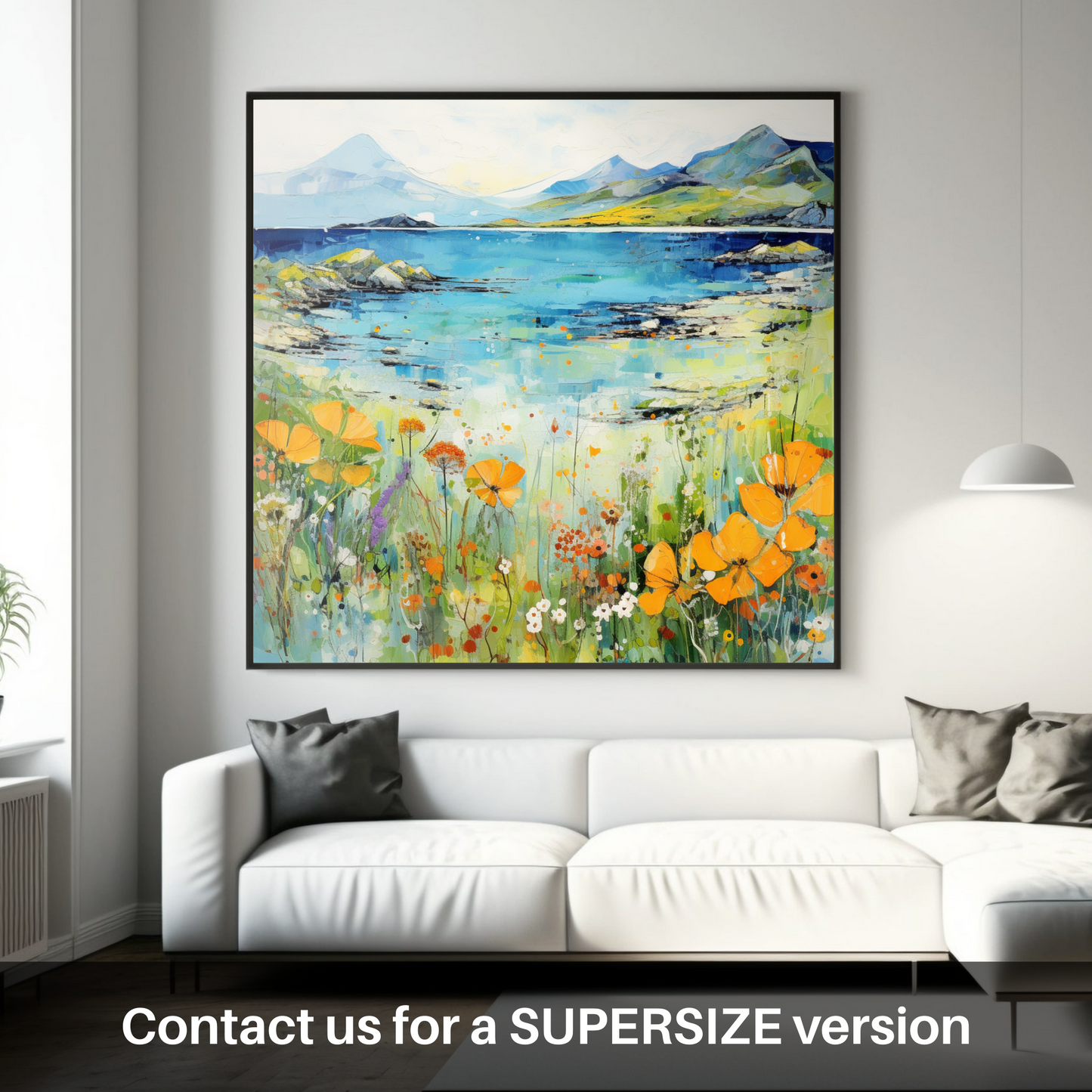 Huge supersize print of Isle of Raasay, Inner Hebrides in summer