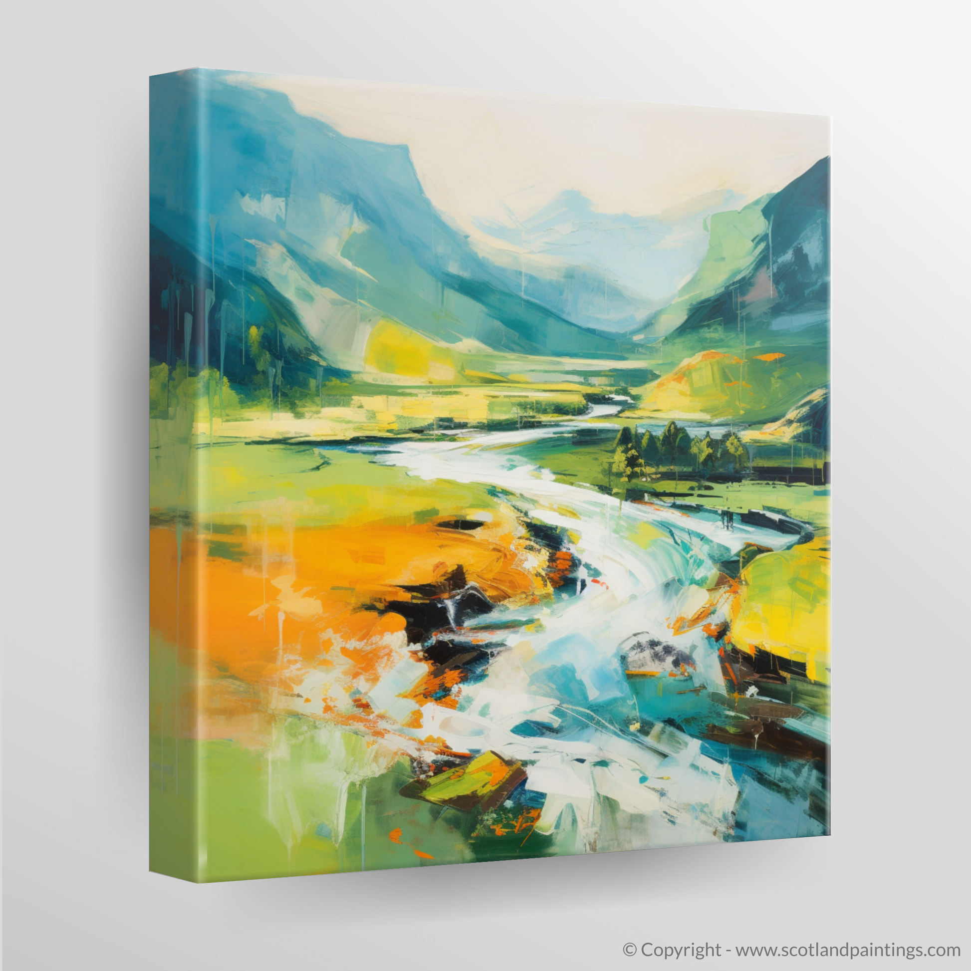 Canvas Print of River Garry, Highlands in summer