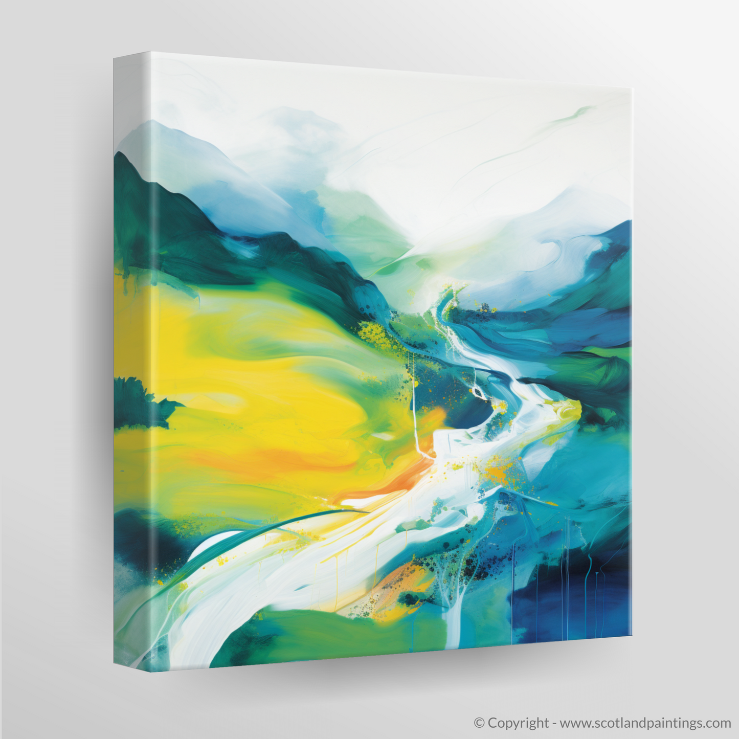 Canvas Print of River Garry, Highlands in summer