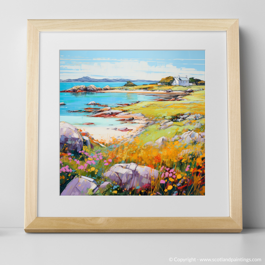 Painting and Art Print of Isle of Iona, Inner Hebrides in summer. Summer Serenity on Isle of Iona.