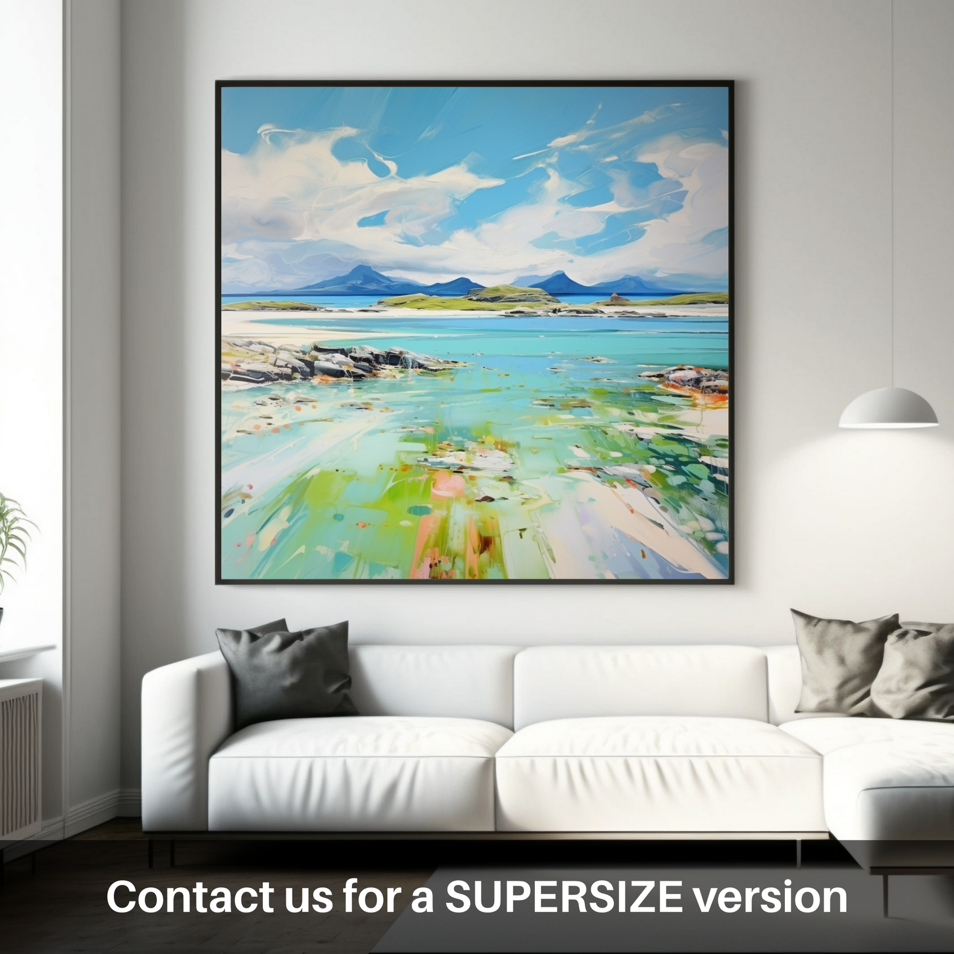 Huge supersize print of Isle of Jura, Inner Hebrides in summer